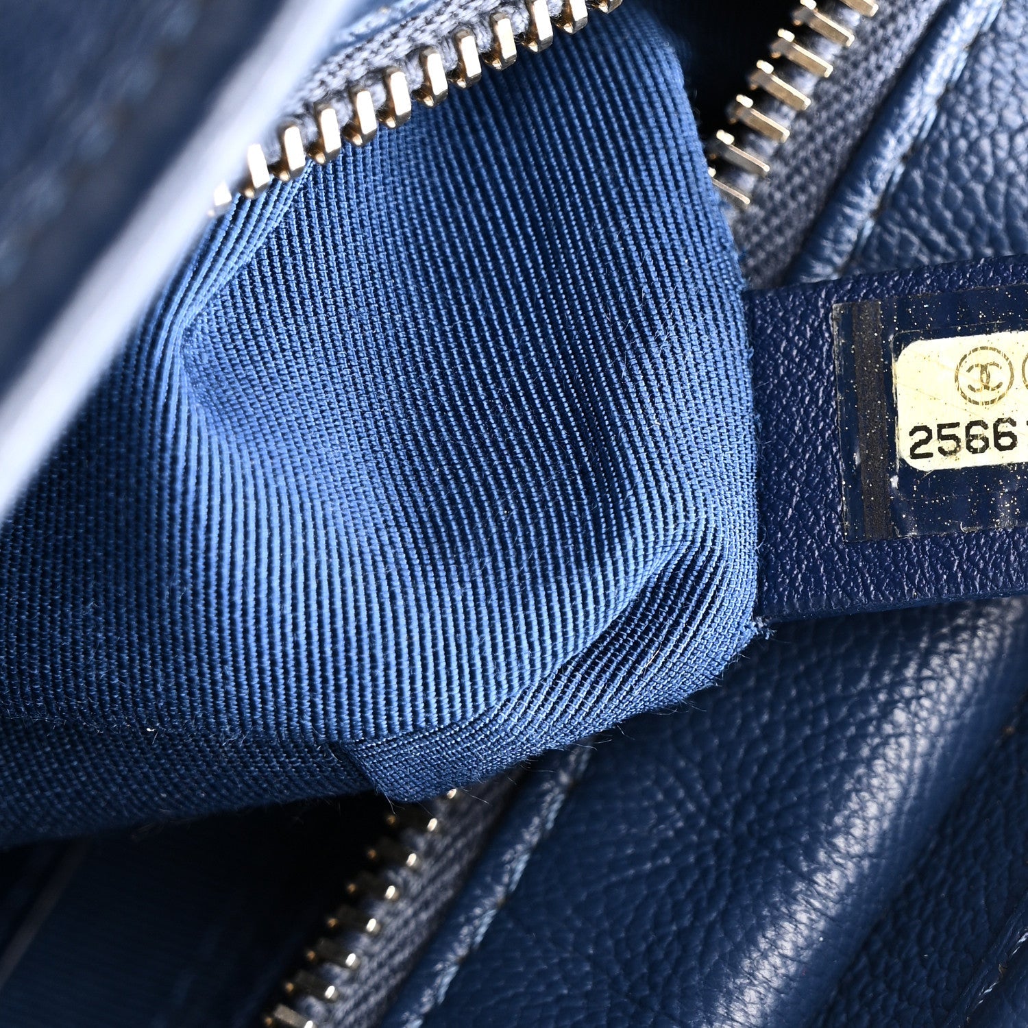 Patent Goatskin Quilted Small Gabrielle Hobo Blue