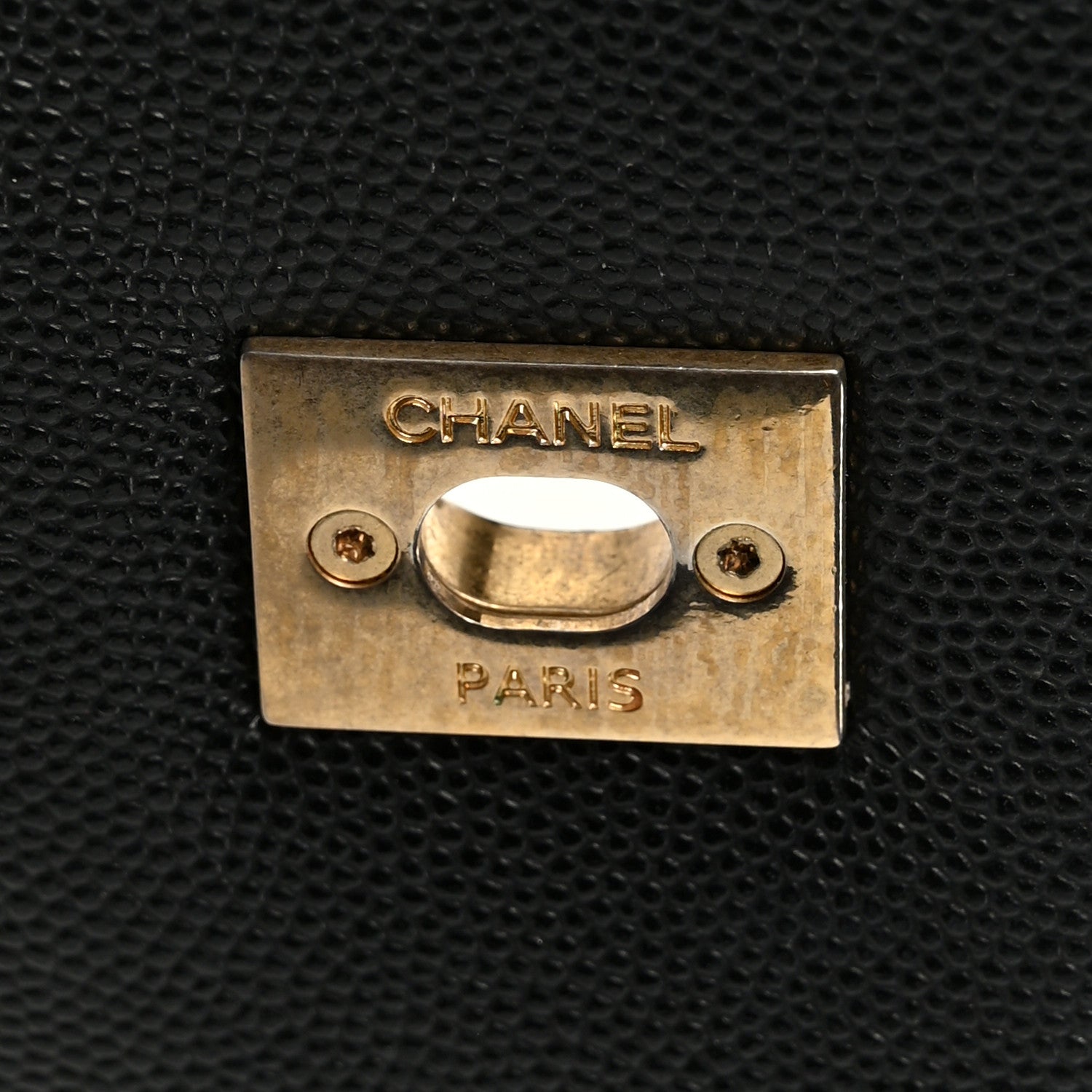 Caviar Quilted Small Coco Handle Flap Black