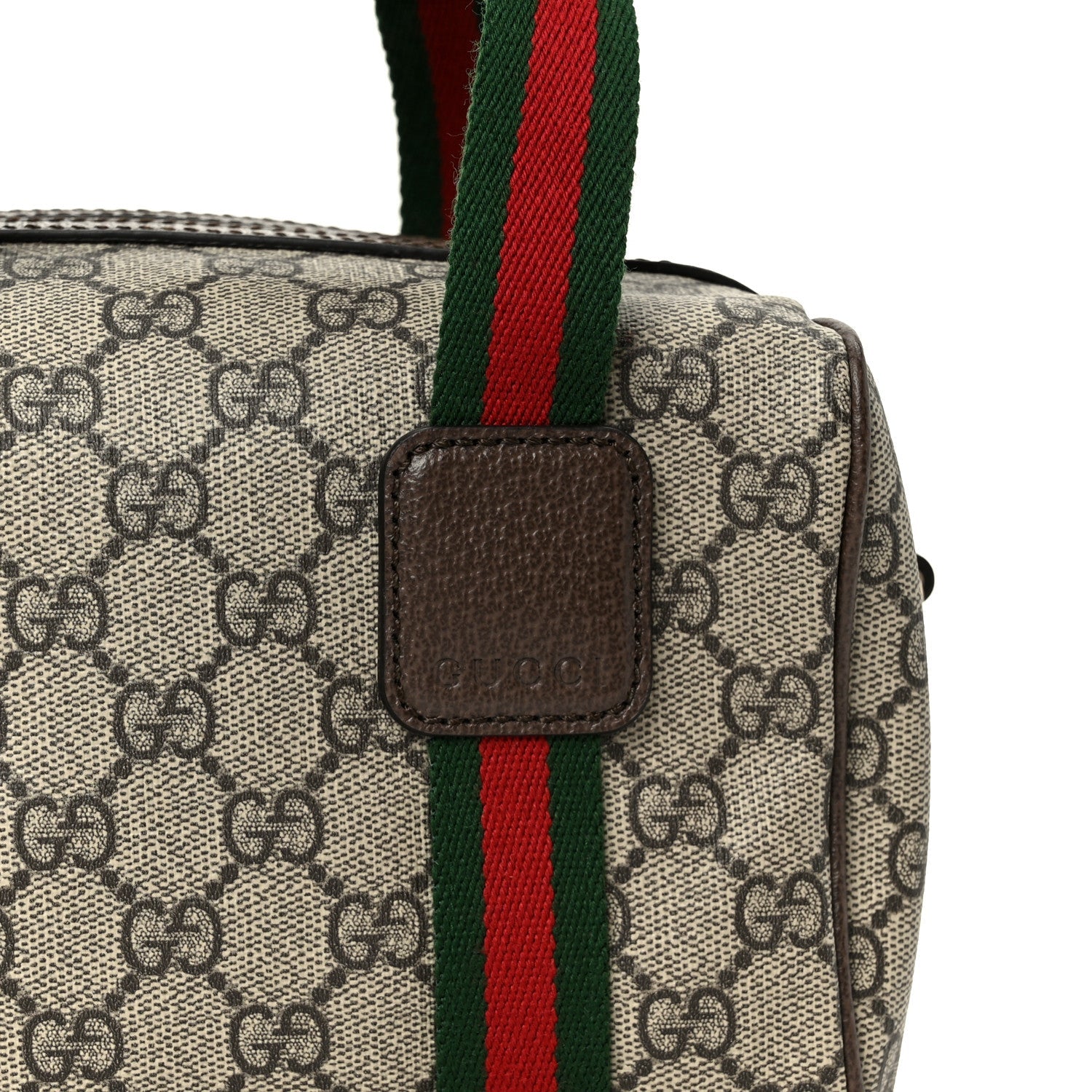 GG Supreme Web Mini GG Top Handle Bag Beige Ebony New Acero