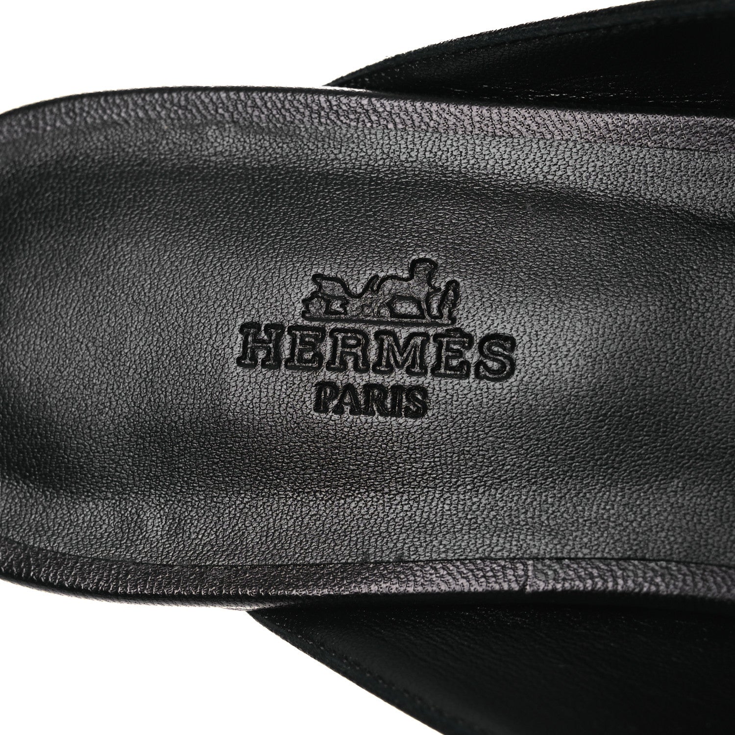 Glazed Calfskin Oz Mules 41 Black
