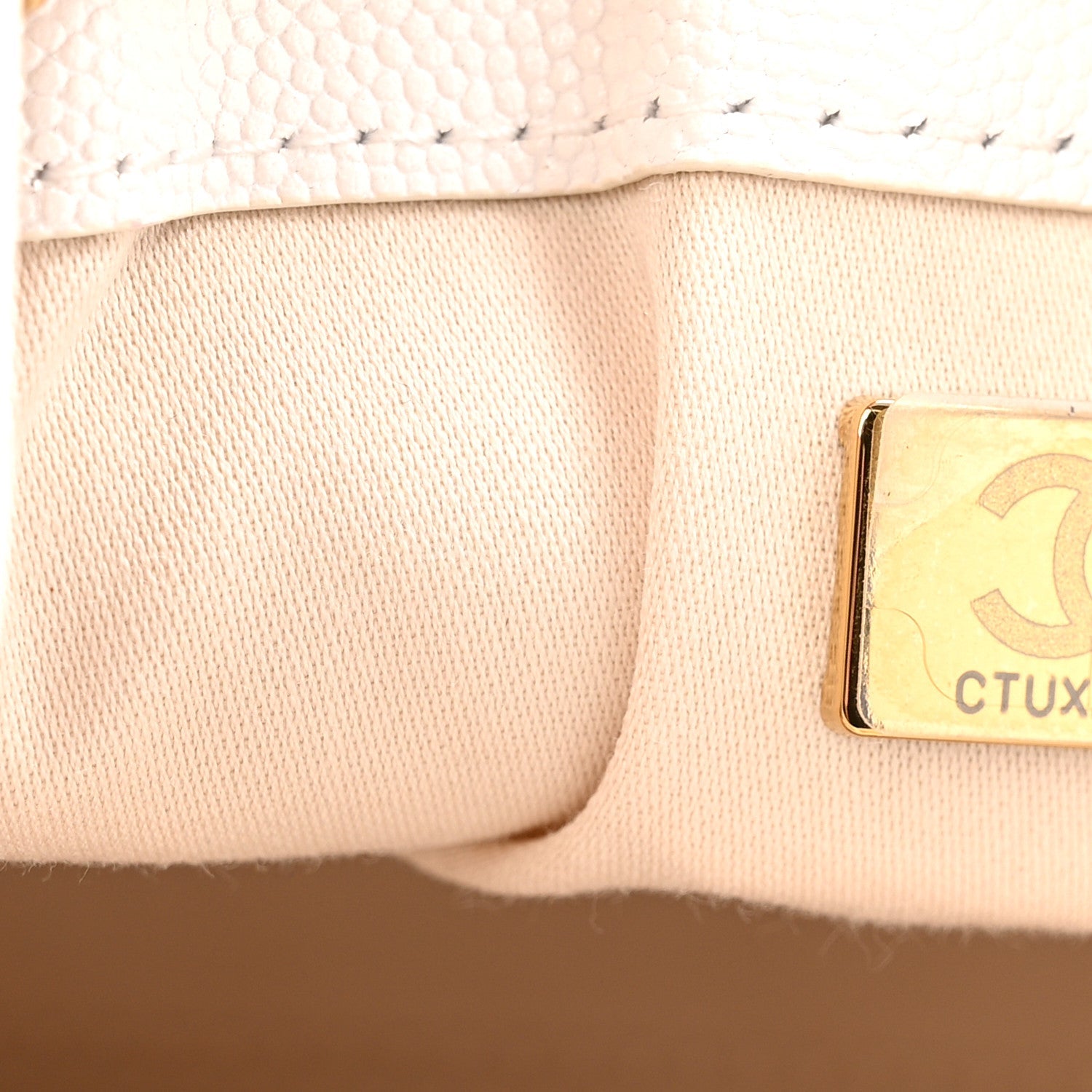 Caviar Quilted Small Chanel 25 Handbag White