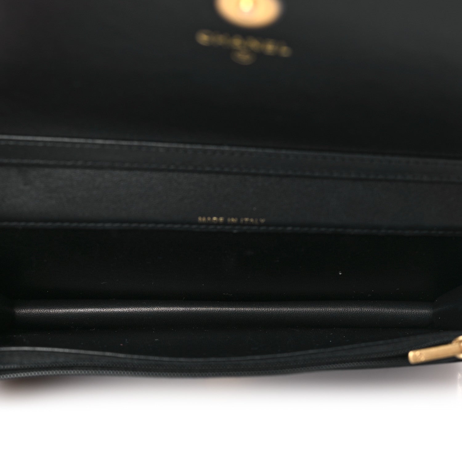 Lambskin Quilted CC Clutch On Chain Black