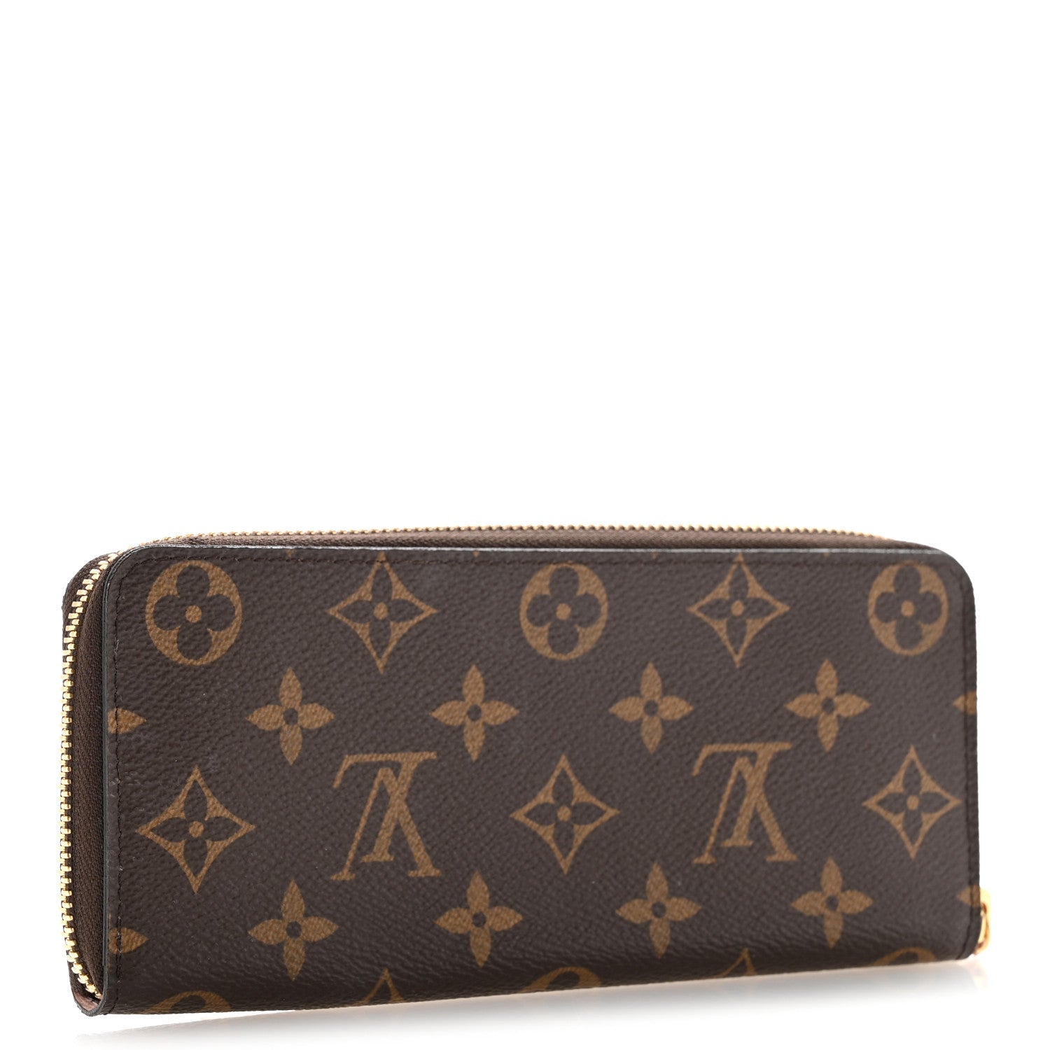 Monogram Clemence Wallet Rose Ballerine