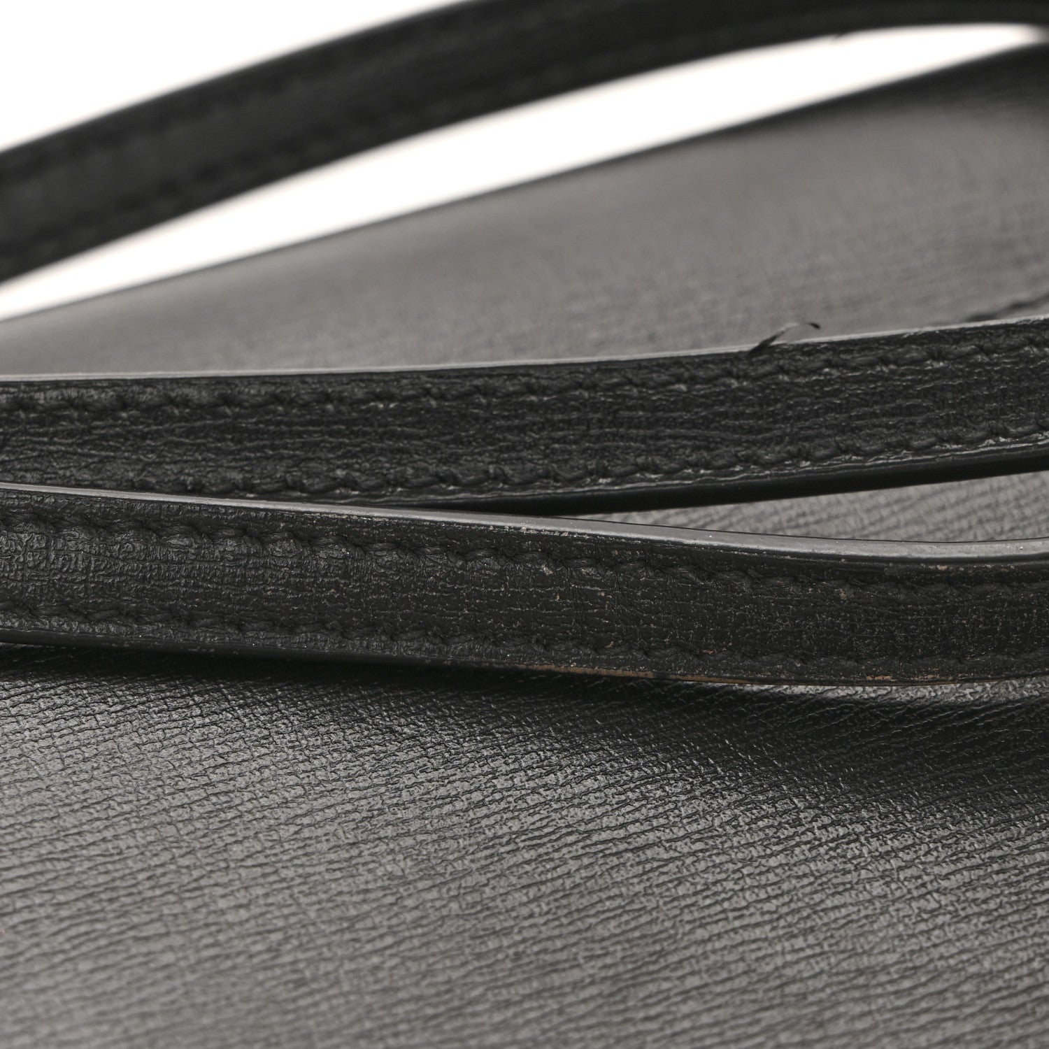 Smooth Calfskin Monogram Phone Holder Crossbody Black