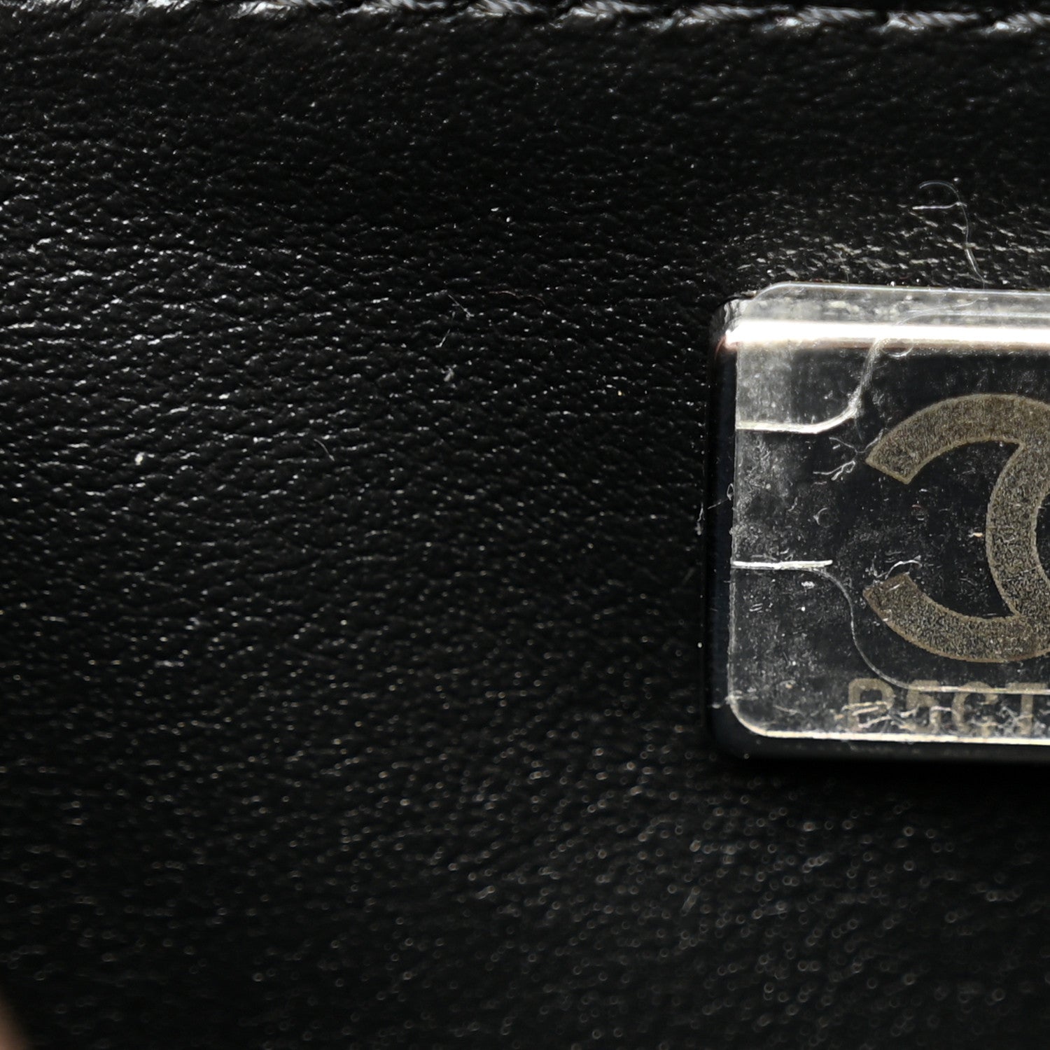 Lambskin Crystal Quilted Wallet On Chain WOC Black