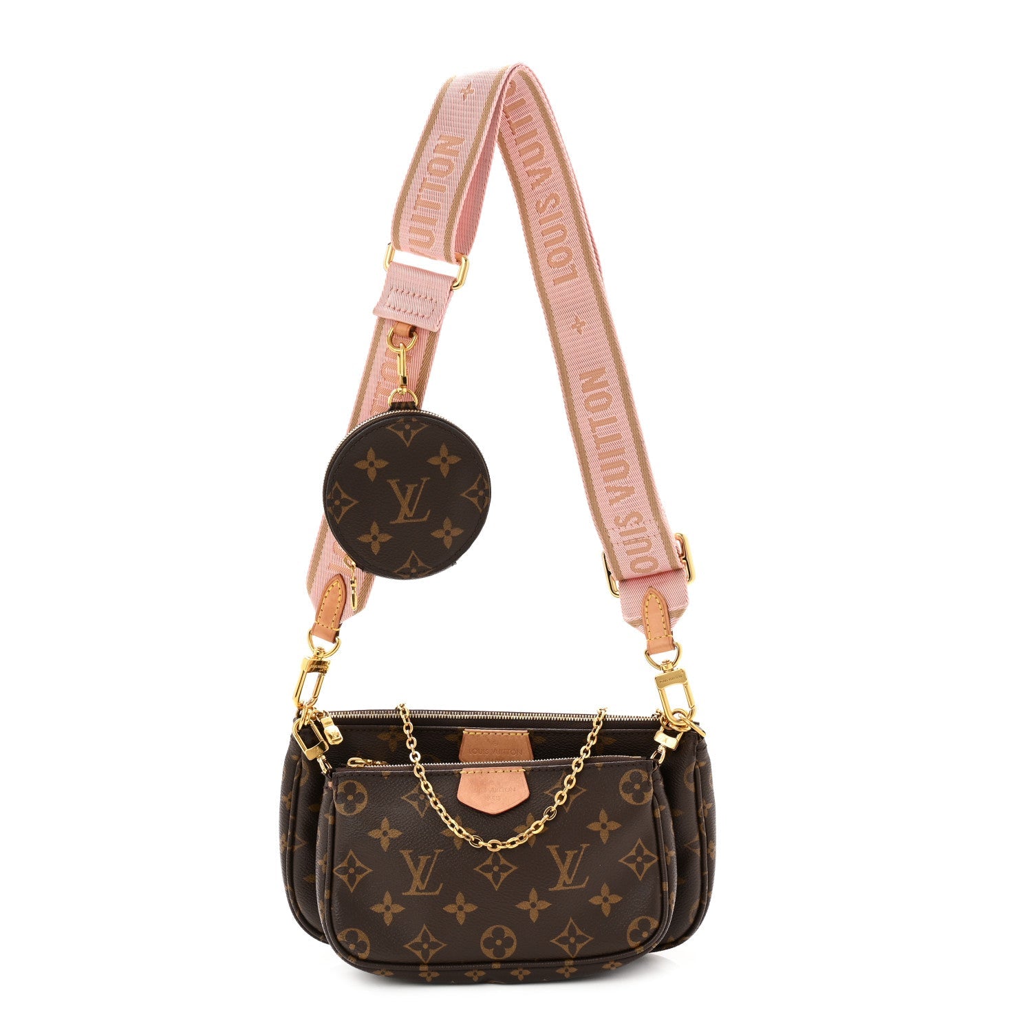 Monogram Multi Pochette Accessories Rose Clair