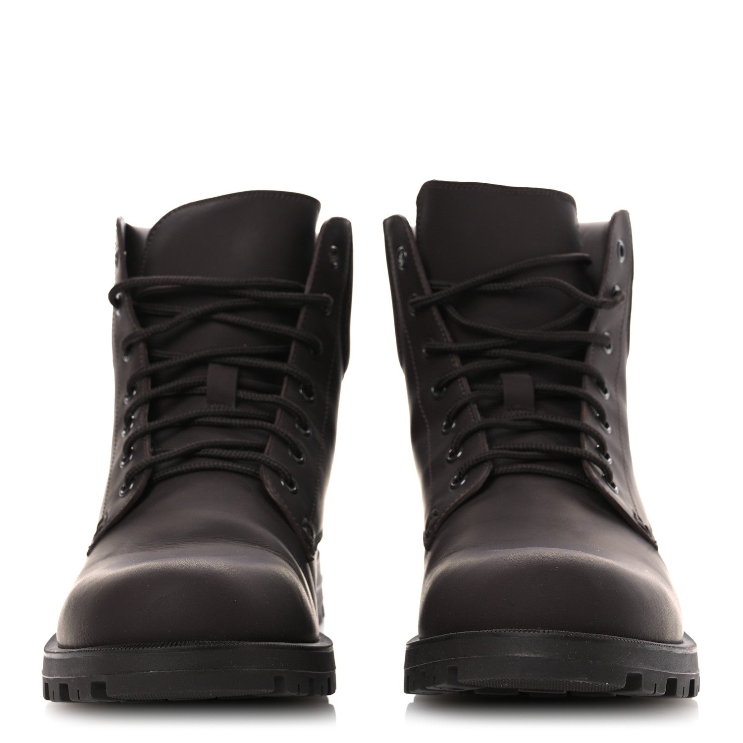 Rubberized Mens Lace Up Ankle Boots 9.5 Brown