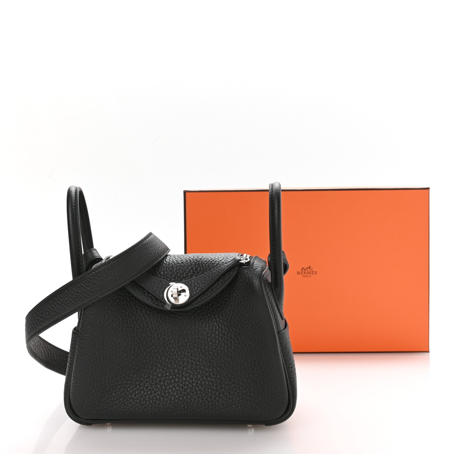 Taurillon Clemence Mini Lindy 20 Black