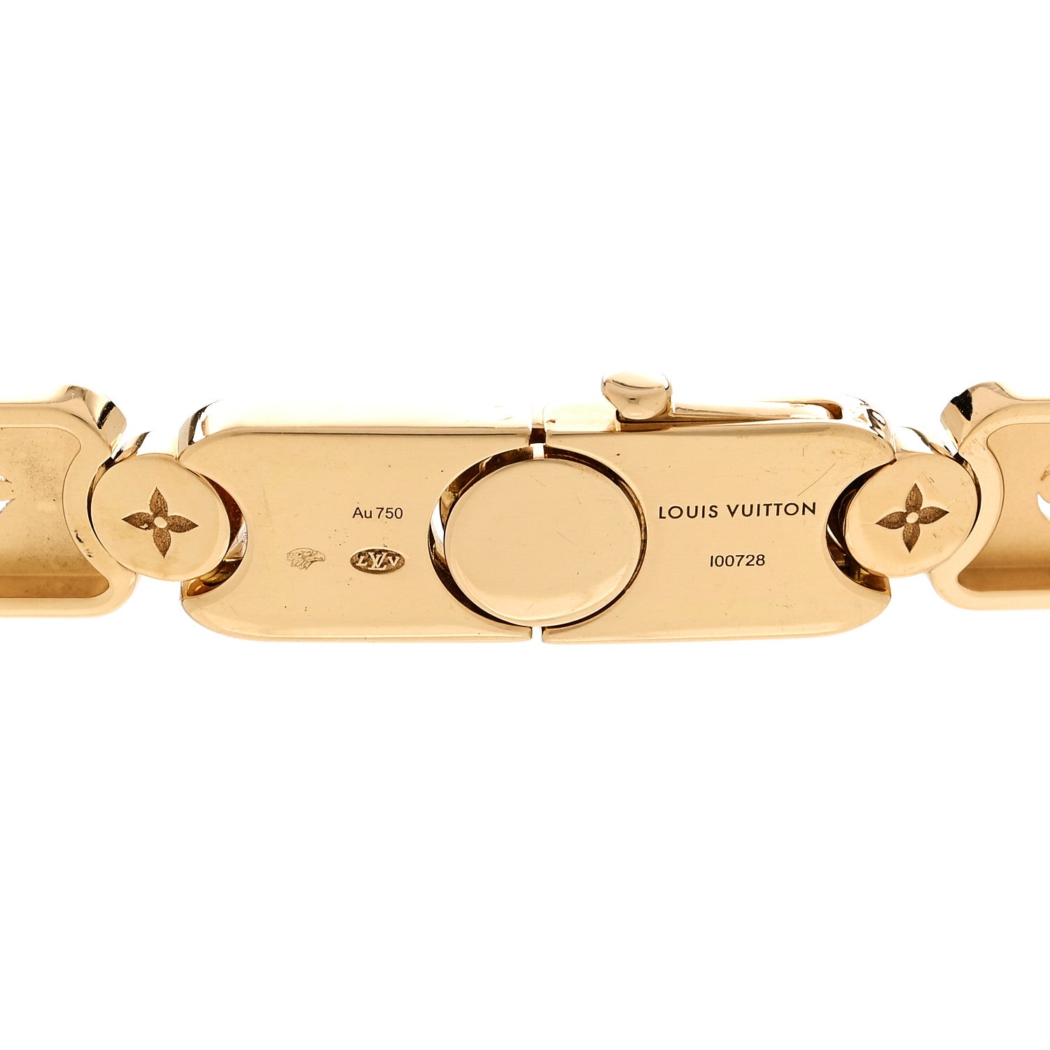 18K Yellow Gold Les Gastons Vuitton Gourmette Necklace
