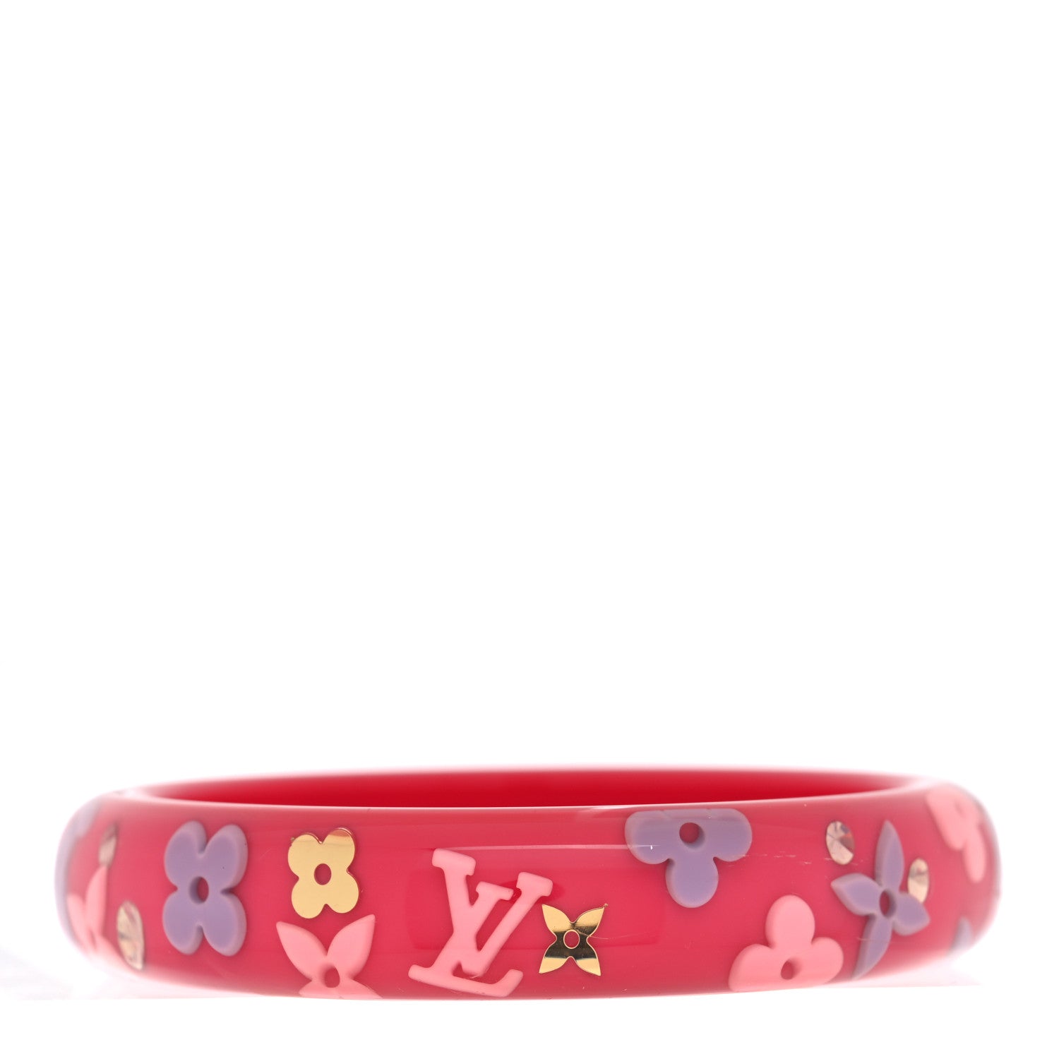 Resin Swarovski Large Inclusion Bracelet GM Rose Pop