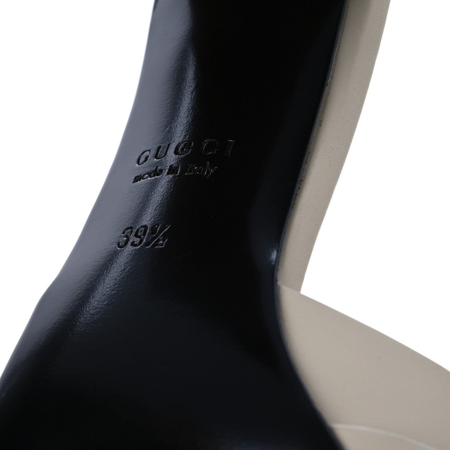 Calfskin Signoria 75mm Slide Sandals 39.5 New Ivoire