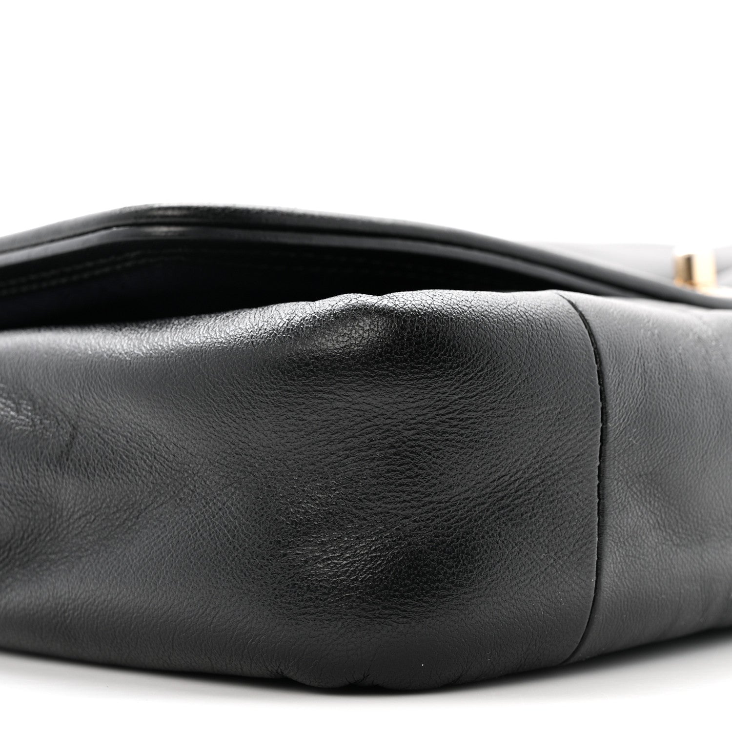 Lambskin Medium Simply Flap Black