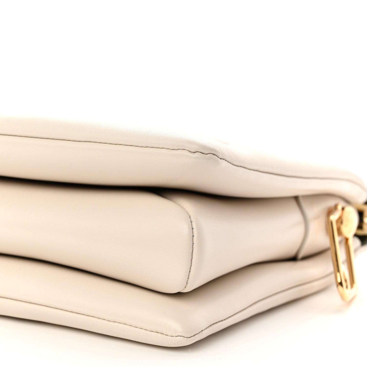Lambskin Embossed Monogram Coussin PM Beige Cream