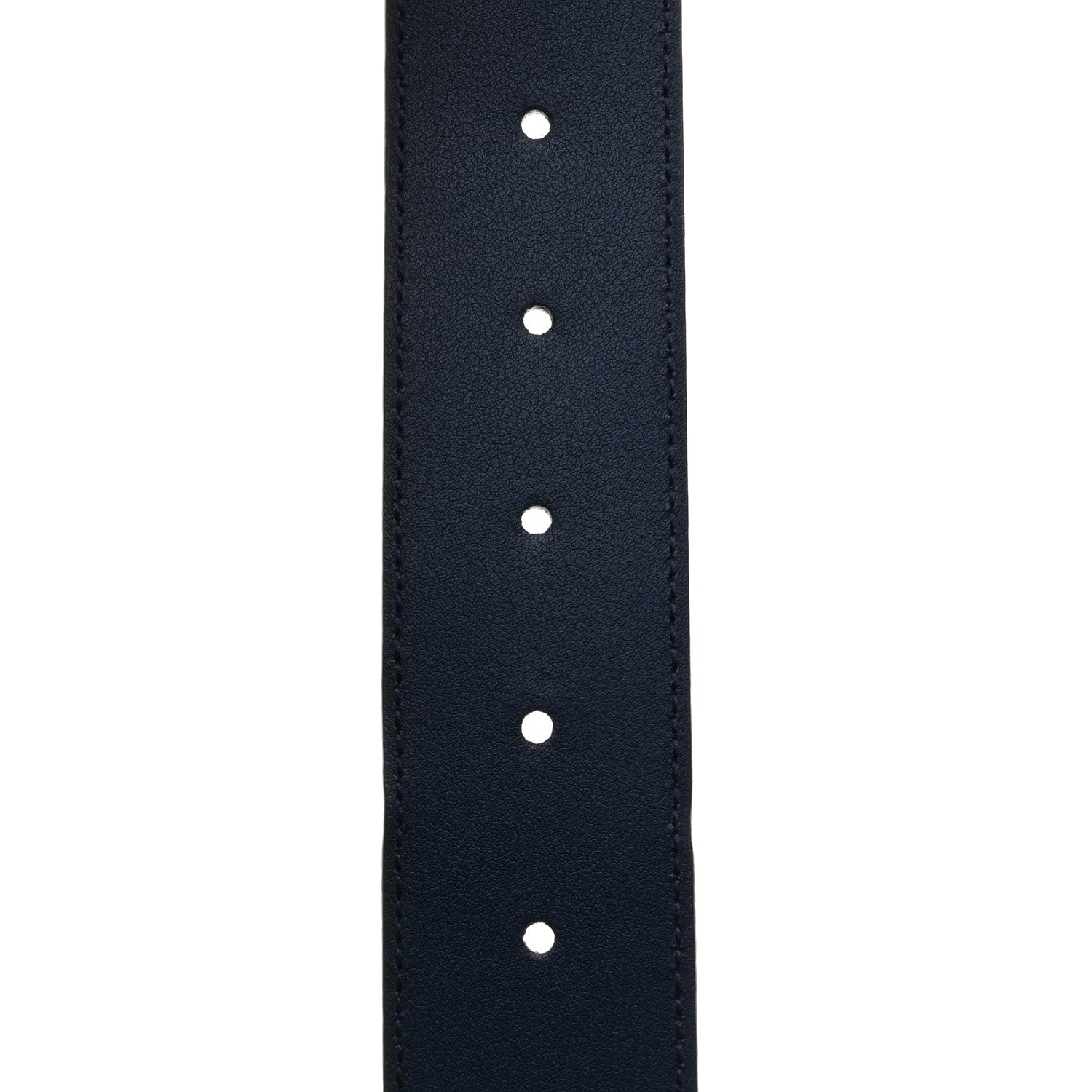 Moon Calfskin Interlocking G 37mm Belt 75 30 Cobalt Blue