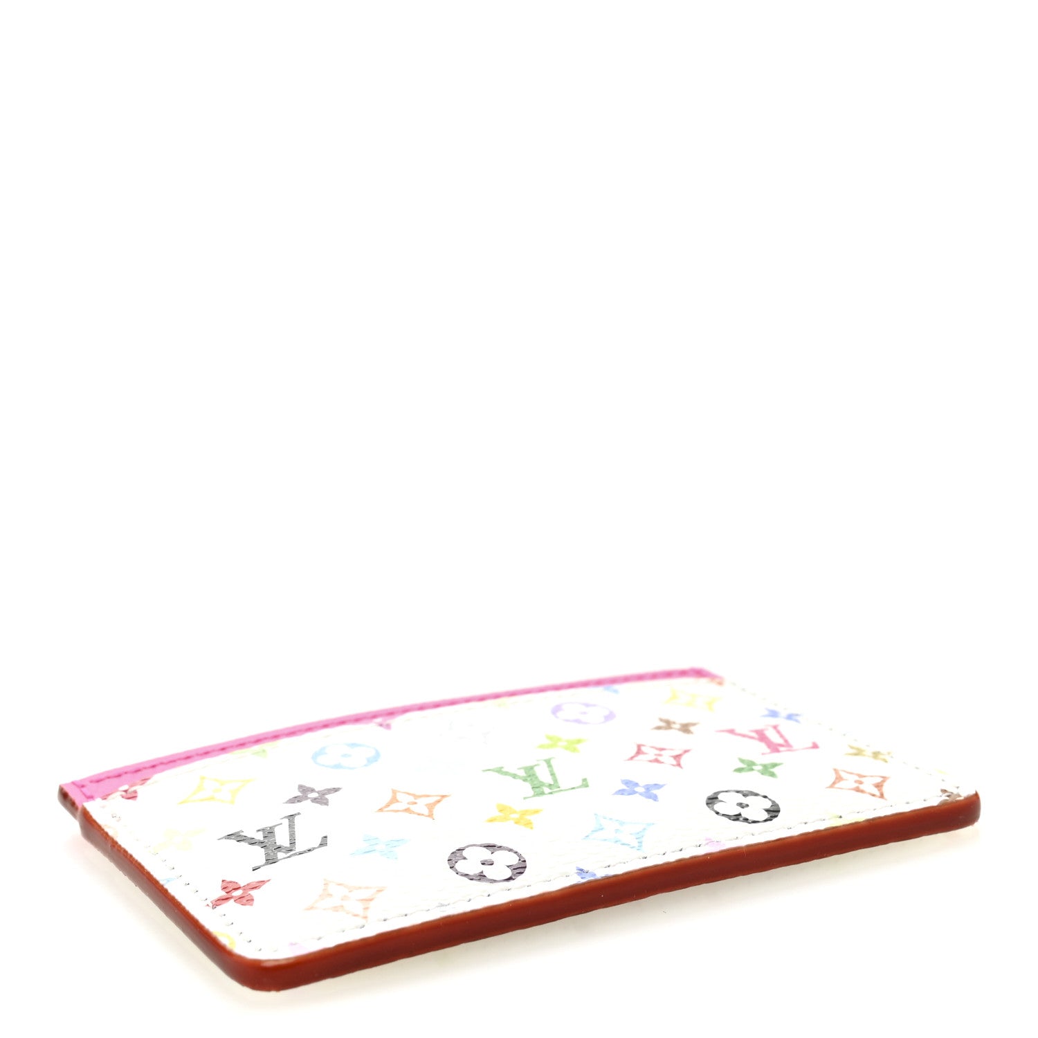 LV X TM Monogram Multicolor Card Holder Kawaii Pink