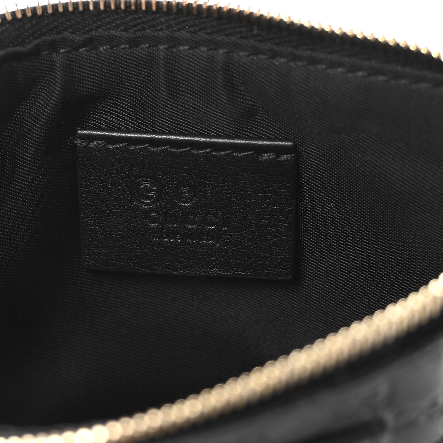 Microguccissima Key Ring Coin Case Black