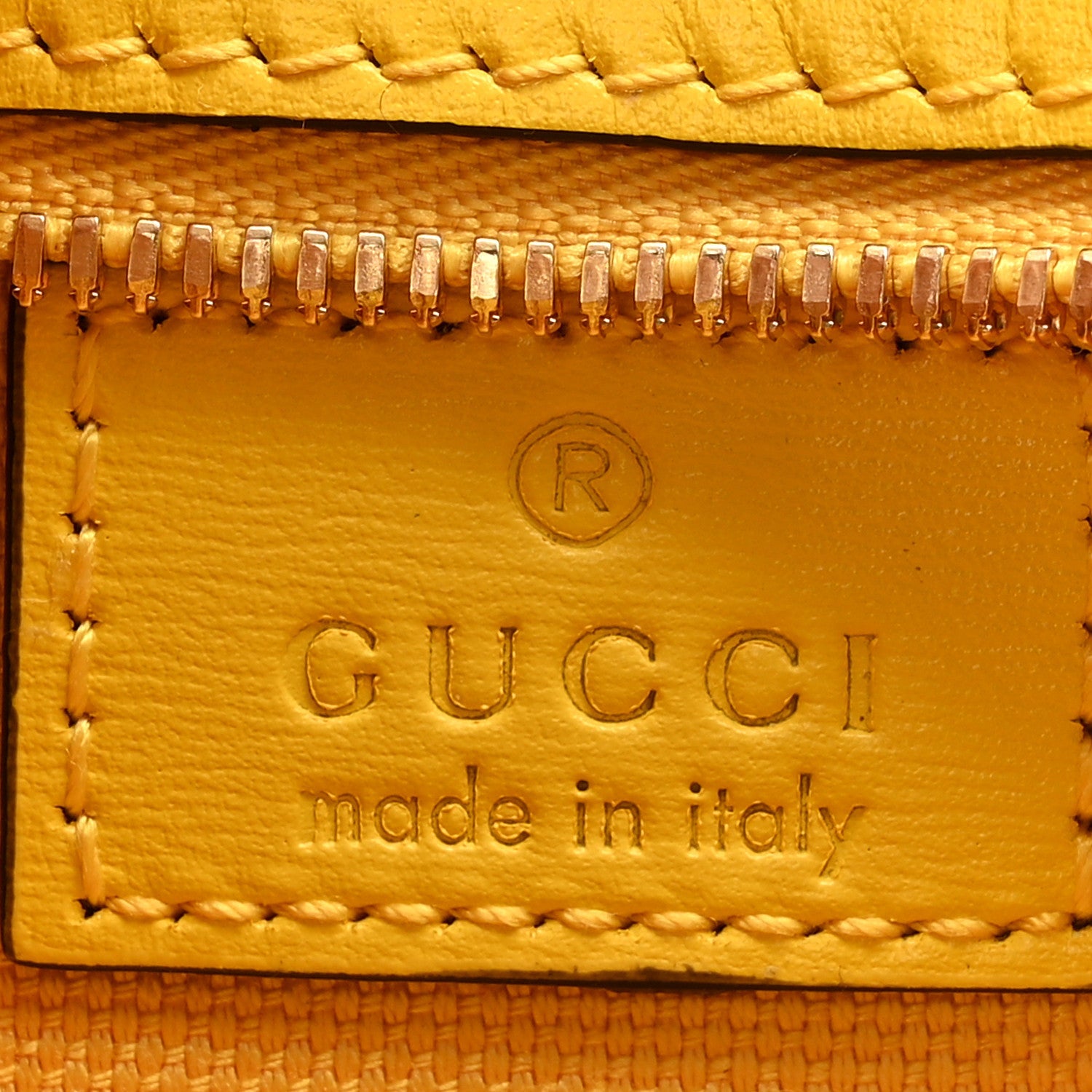 Calfskin Monogram Mini Moon Side Shoulder Bag Yellow