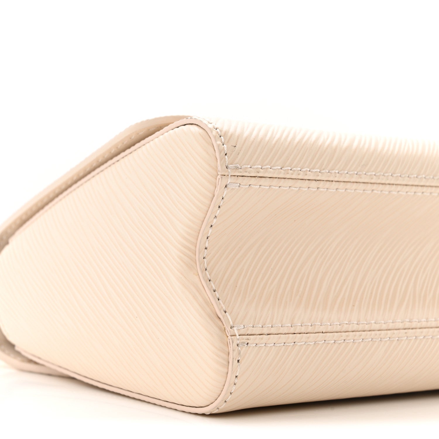 Epi Twist Braided Chain Shoulder Bag PM Quartz White