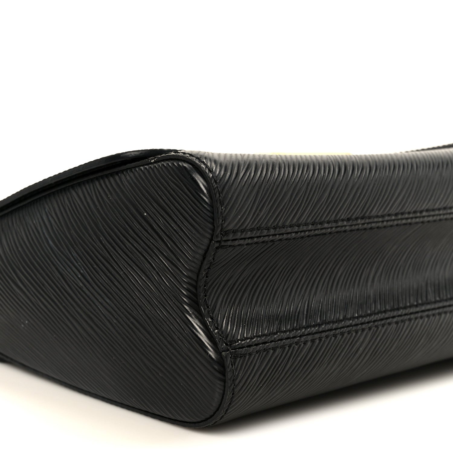 Epi Twist Braided Strap Shoulder Bag MM Black