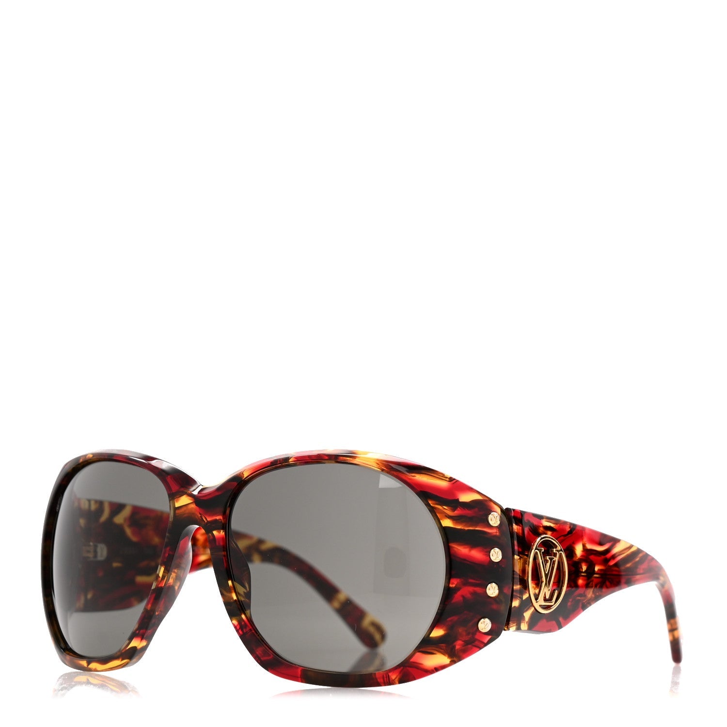 Acetate Studded Sunglasses Z1035U Dark Tortoise