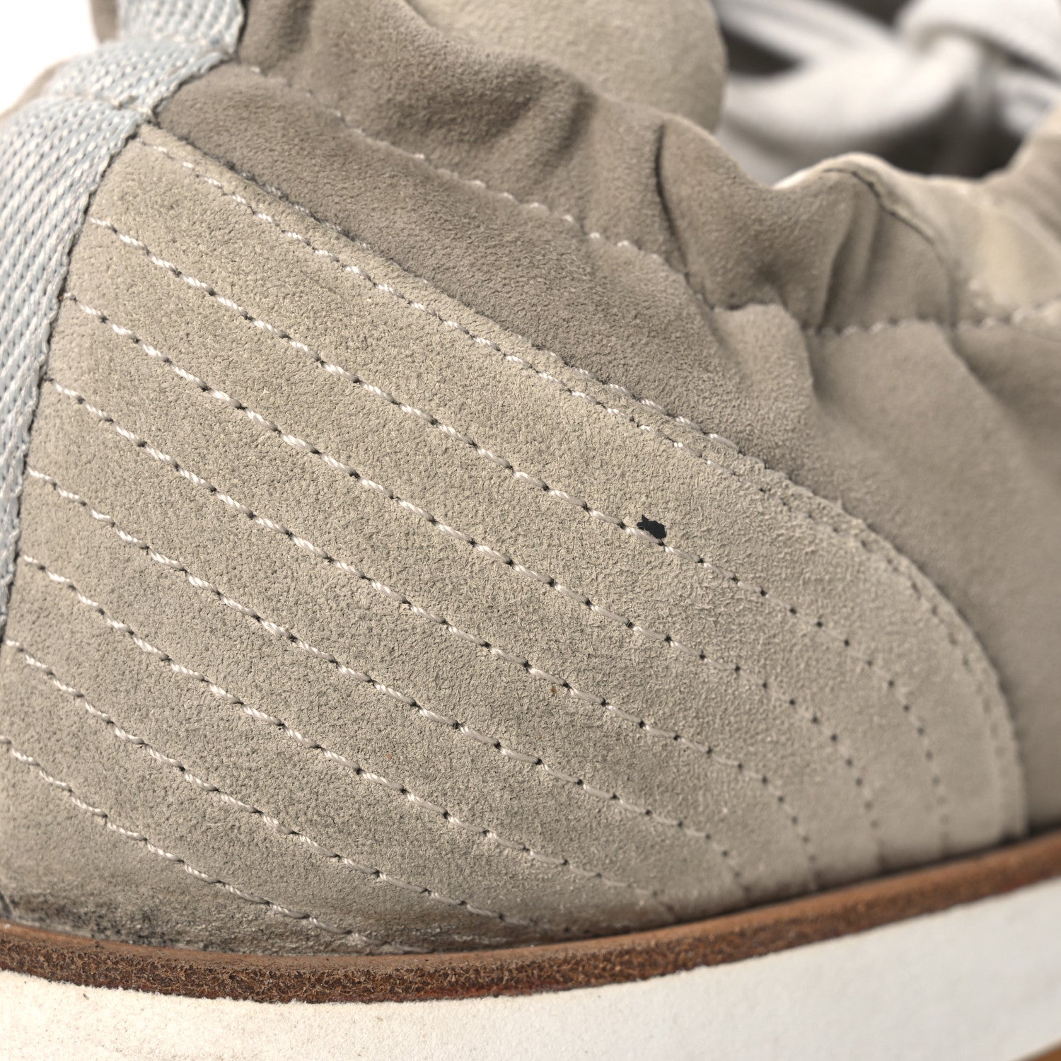Suede Goatskin Mens Jet Sneakers 43 Beige Esquisse Glaise