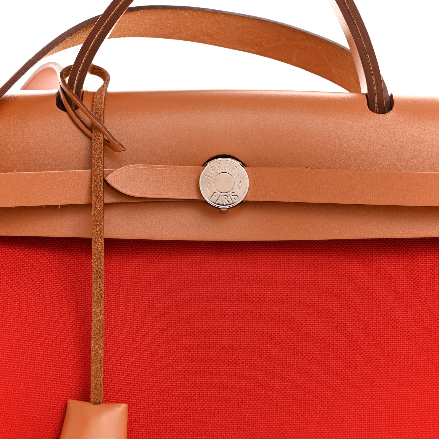 Vache Hunter Toile Herbag Zip 31 PM Rouge Tomate Natural