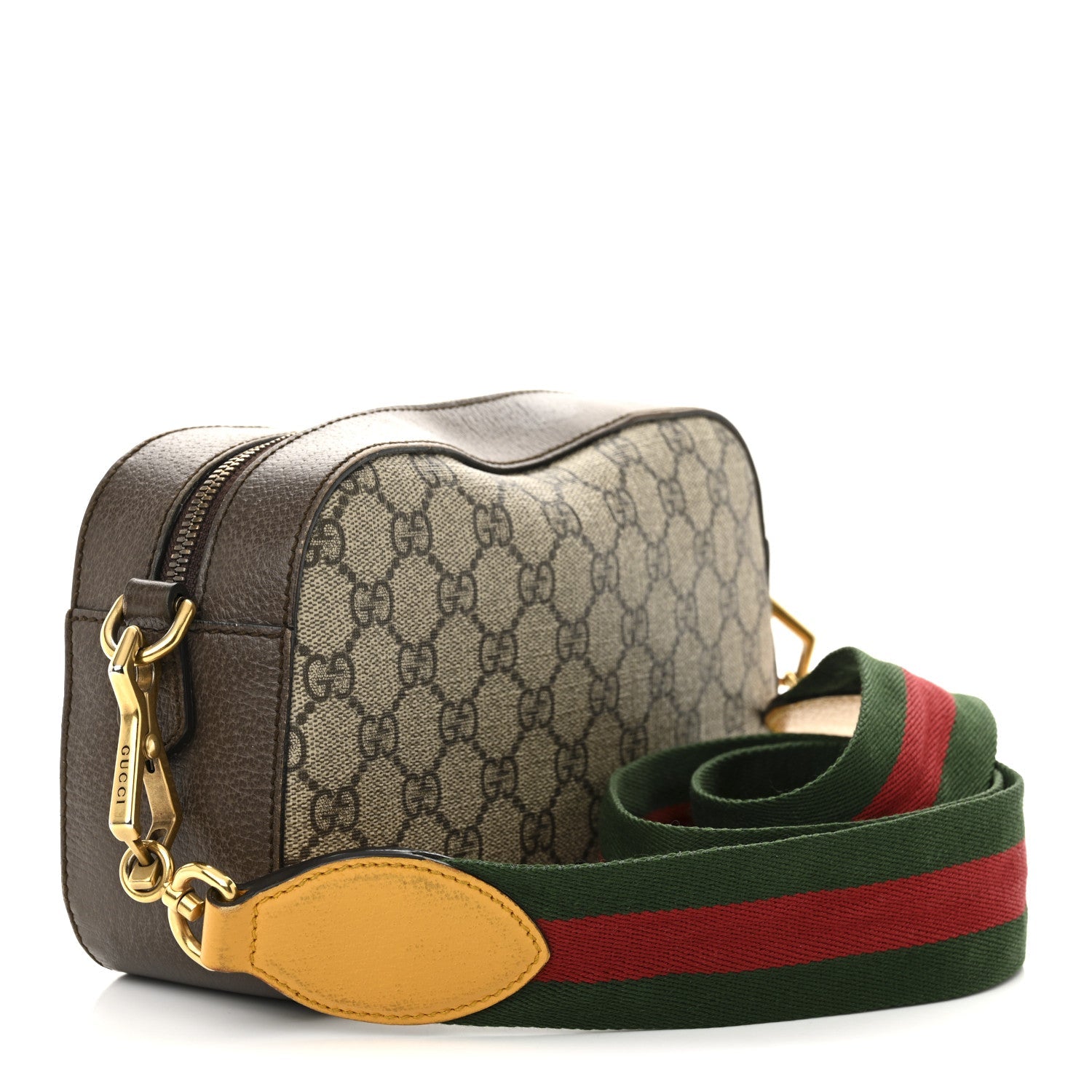 GG Supreme Monogram Web Neo Vintage Shoulder Bag Beige New Acero Crop