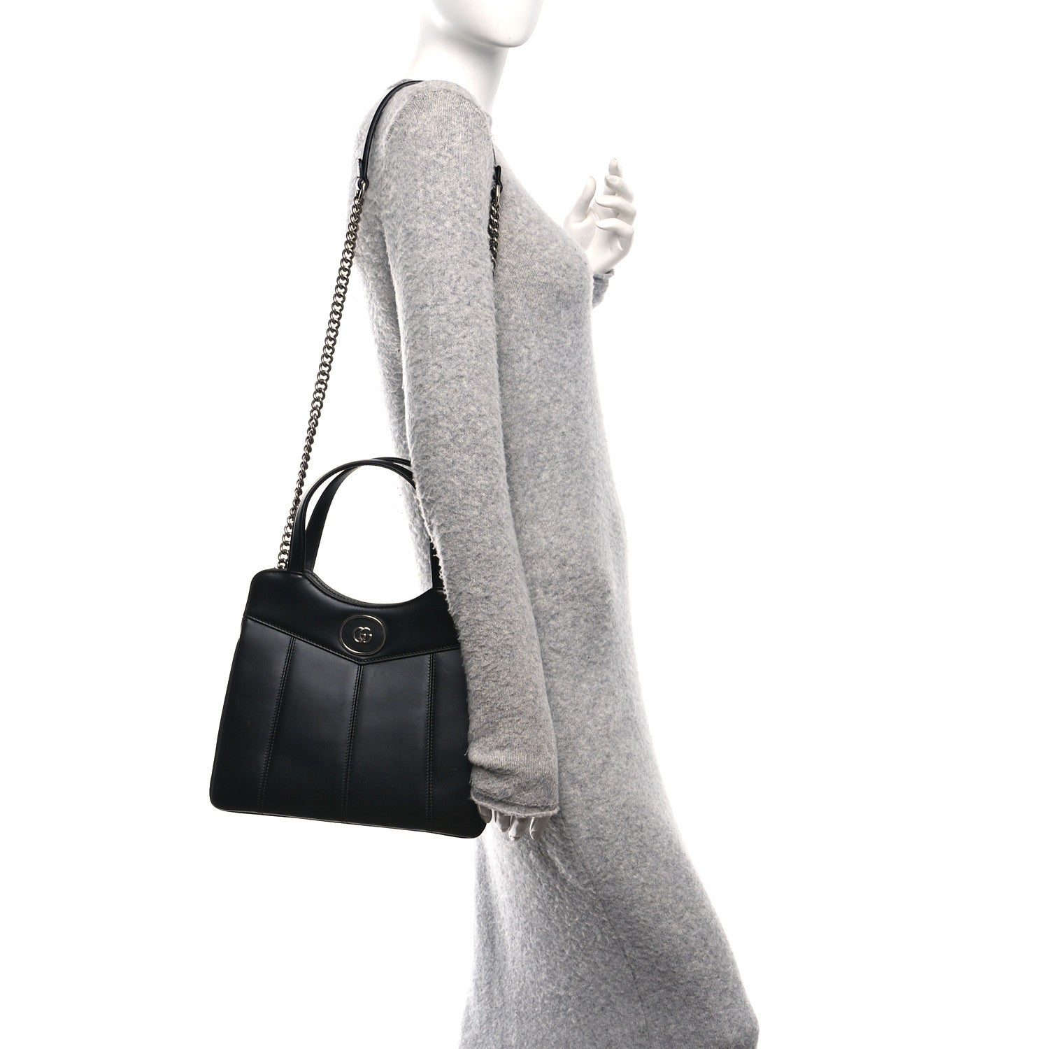 Calfskin Petite GG Small Tote Bag Black