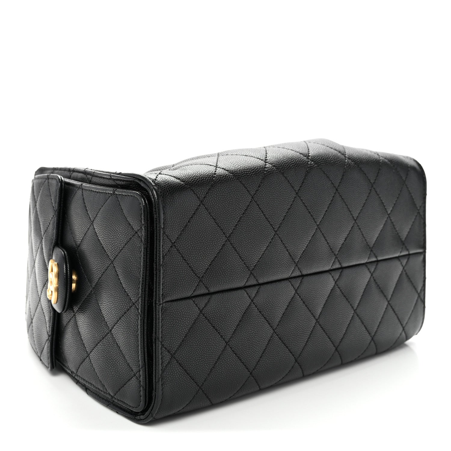 Caviar Quilted Small Chanel 25 Handbag Black