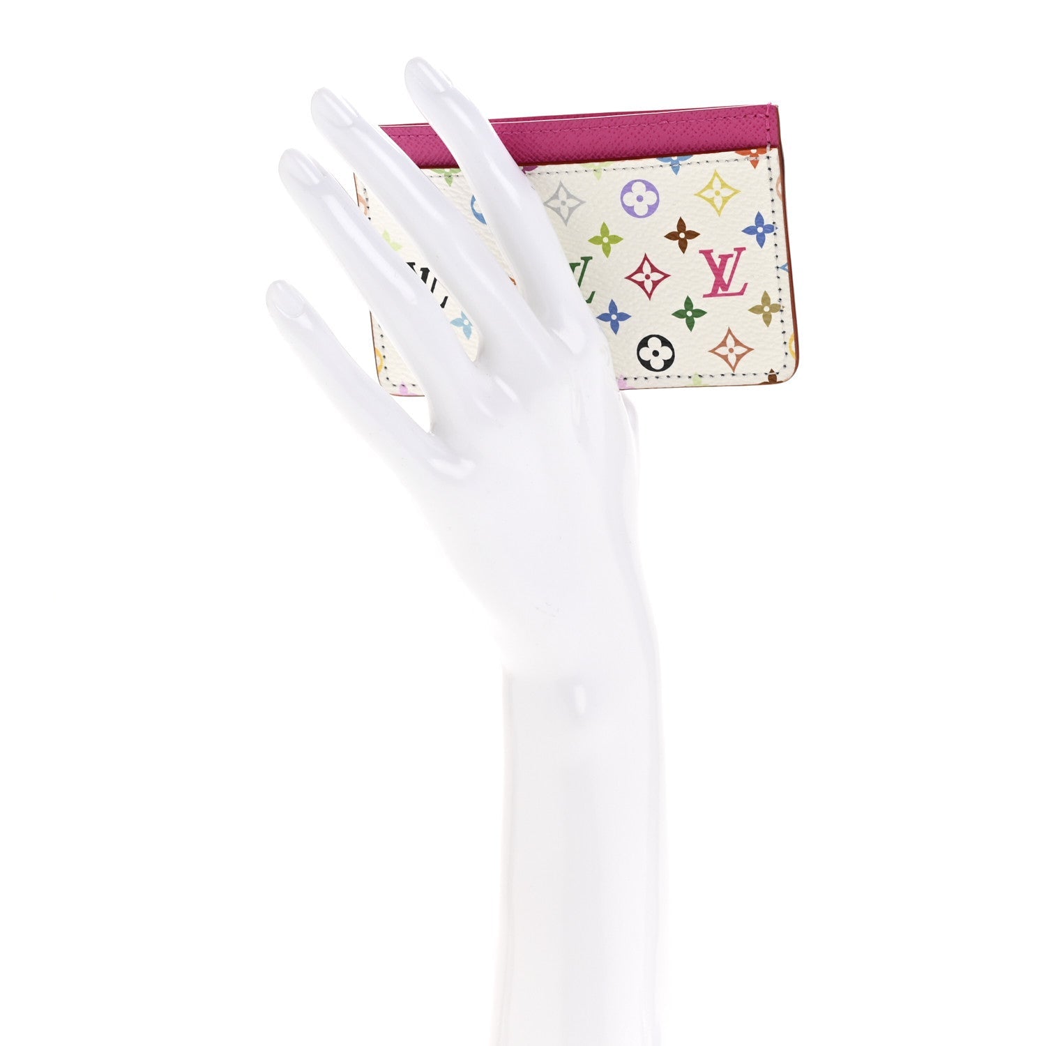 LV X TM Monogram Multicolor Card Holder Kawaii Pink