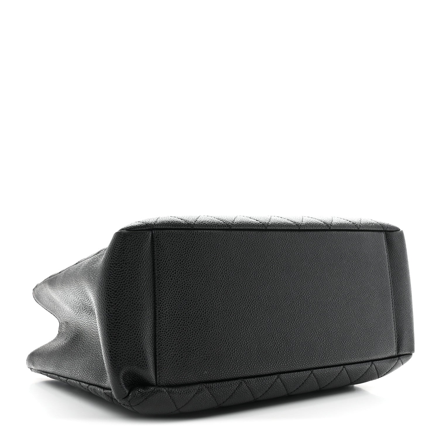 Caviar Quilted Grand Shopping Tote GST Black