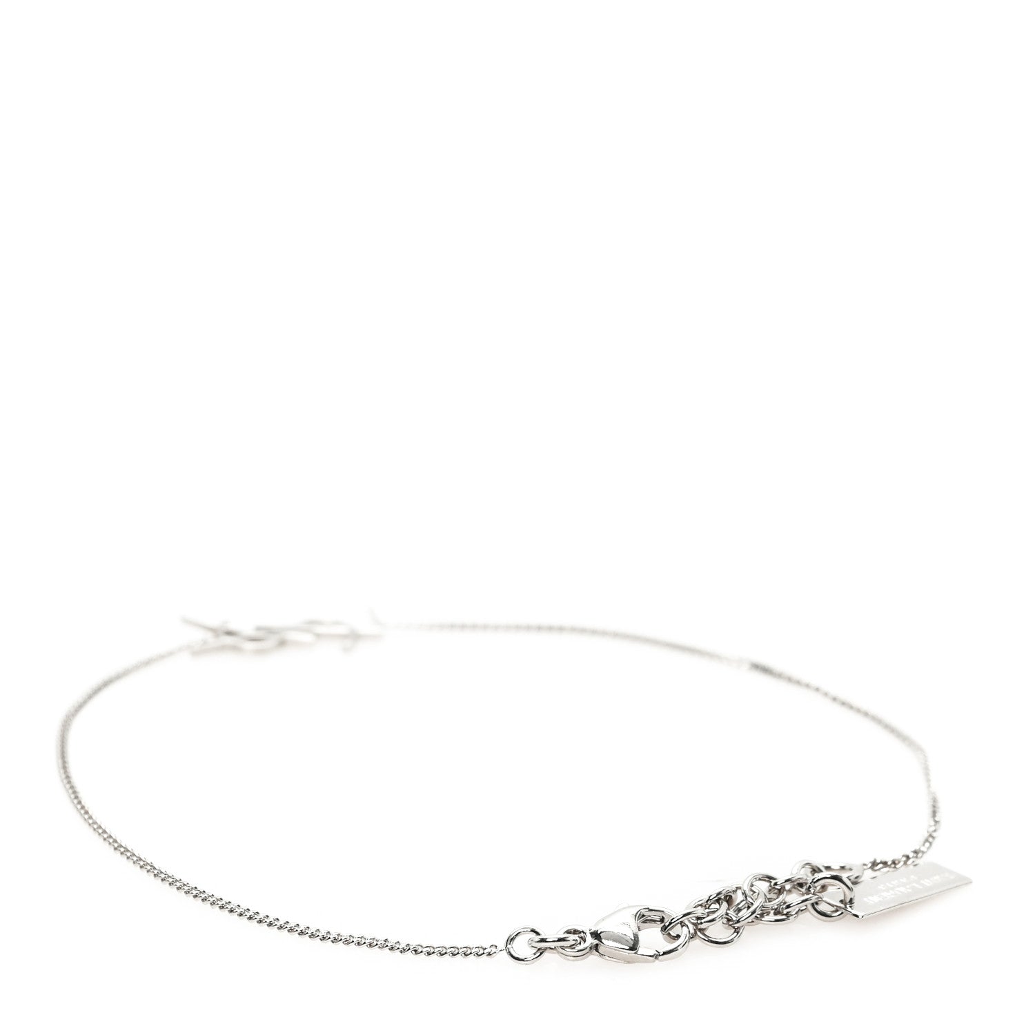 Brass Monogram Charm Bracelet Silver