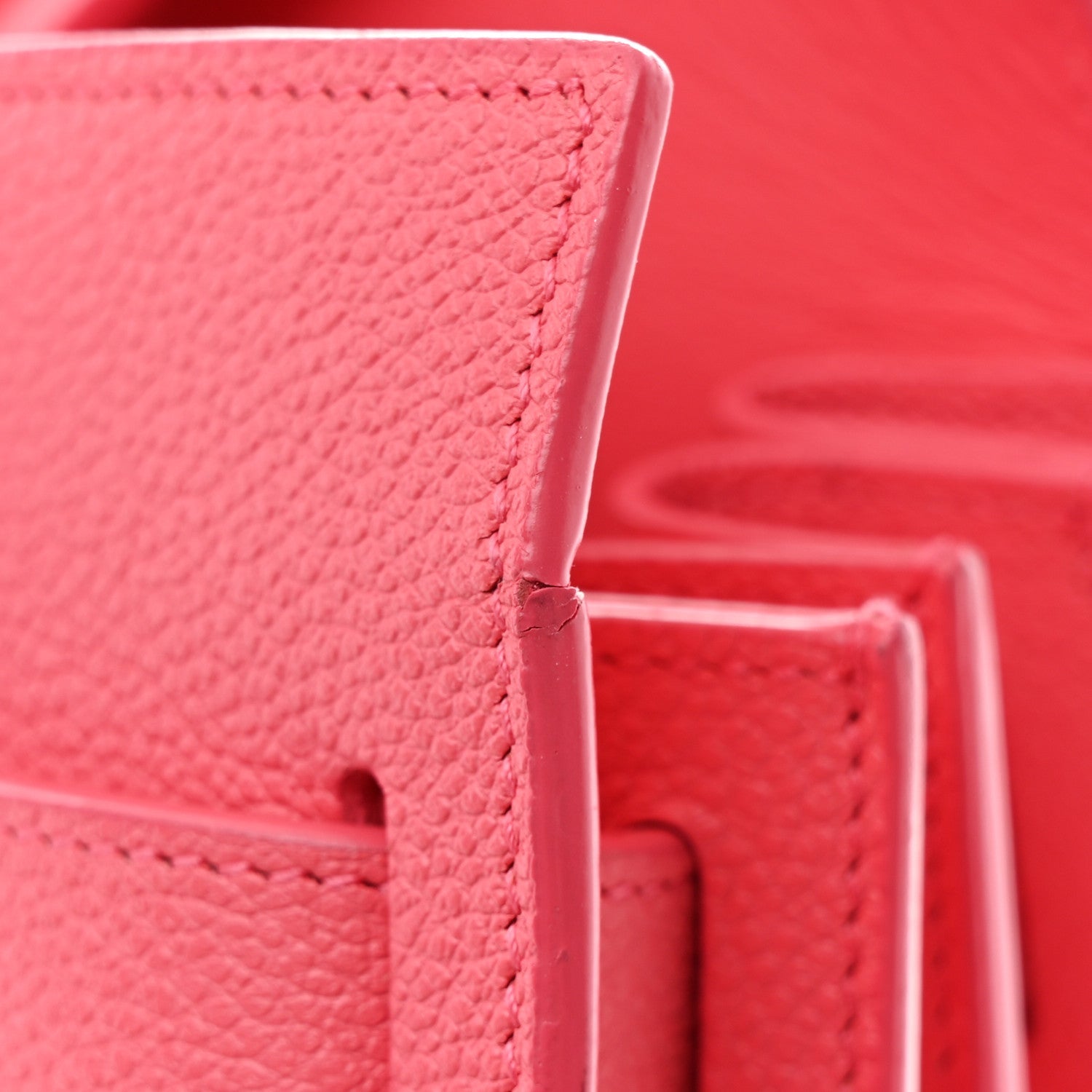 Grained Calfskin Small Sac De Jour Rose Clair