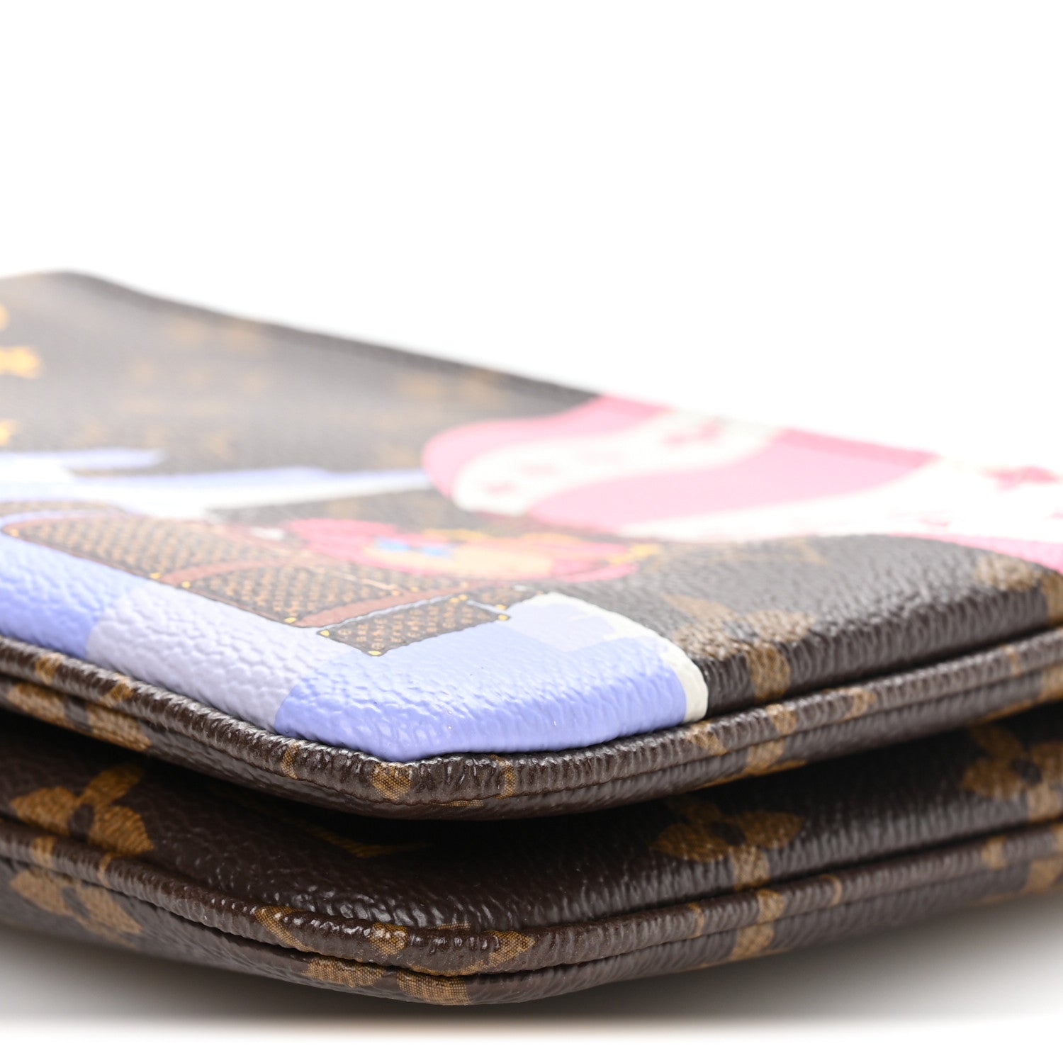 Monogram 2019 Christmas Animation Double Zip Pochette