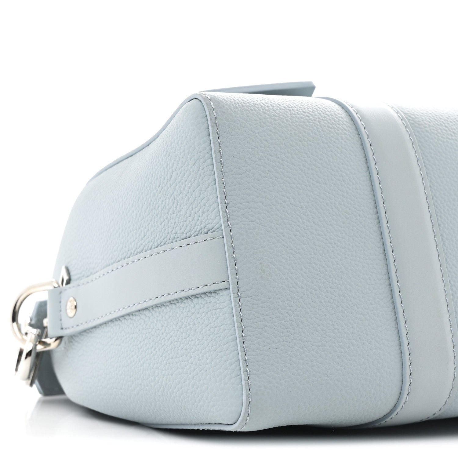 Grained Calfskin Aerogram City Keepall Cloud Blue