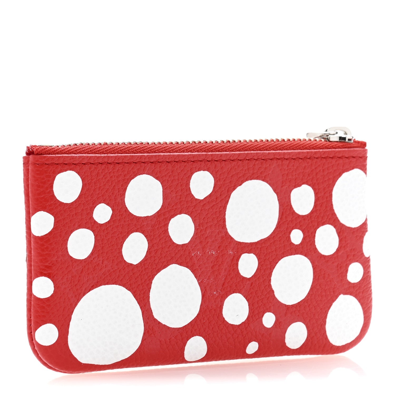 LV X YK Empreinte Infinity Dots Key Pouch Red White