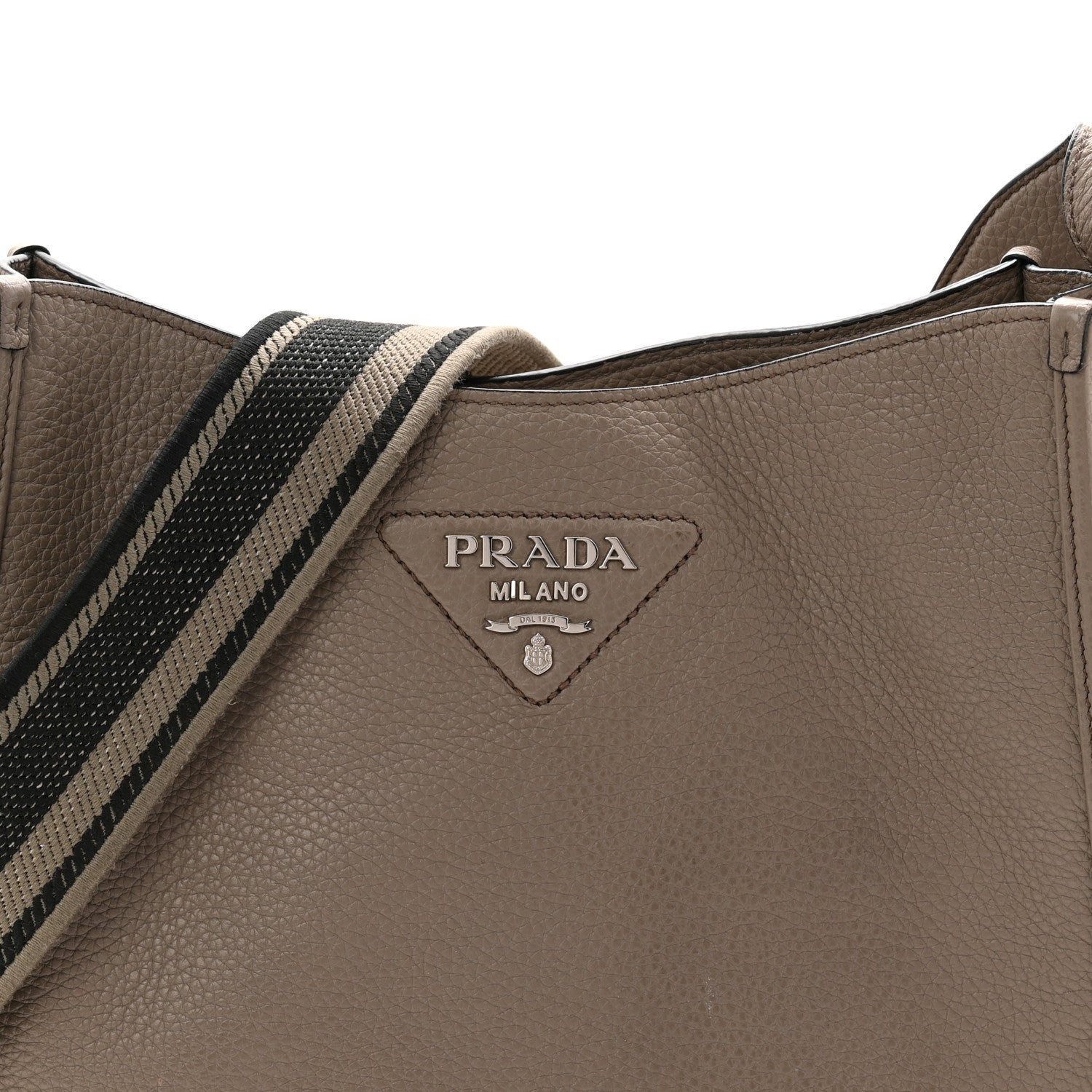 Vitello Daino Soft Hobo Messenger Bag Argilla