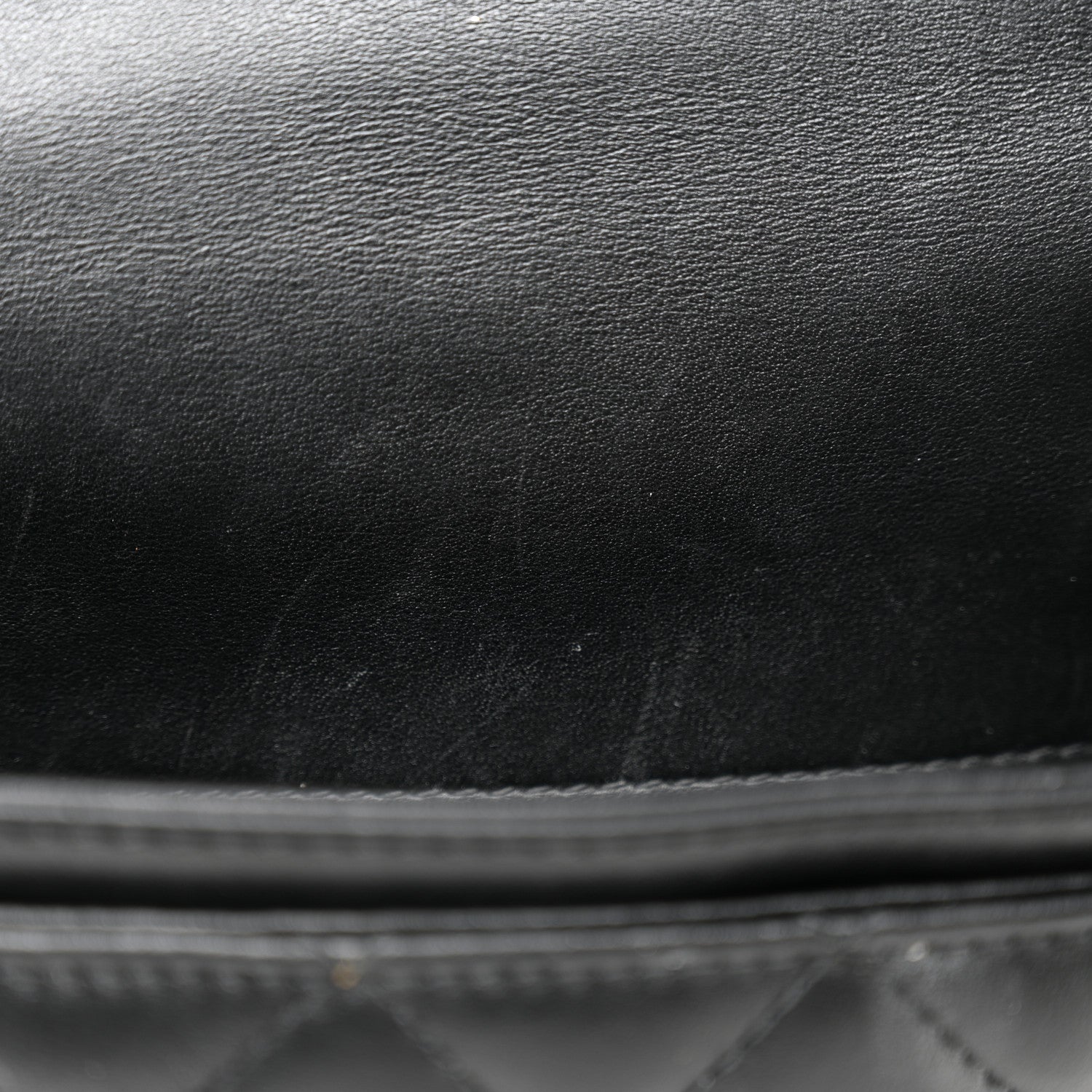 Calfskin Quilted CC Uniform Flap Belt Bag Black