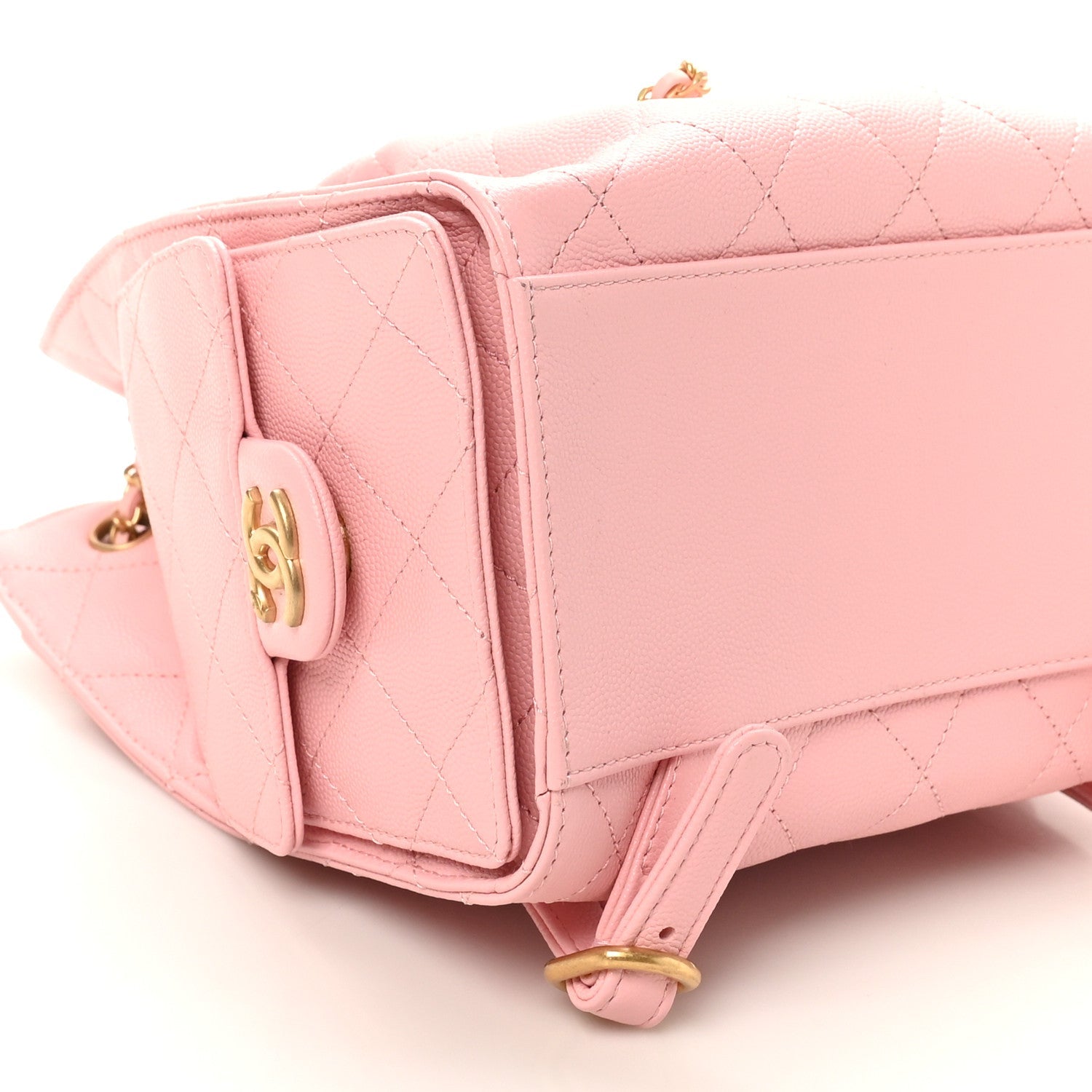 Caviar Quilted Medium Chanel 25 Backpack Light Pink