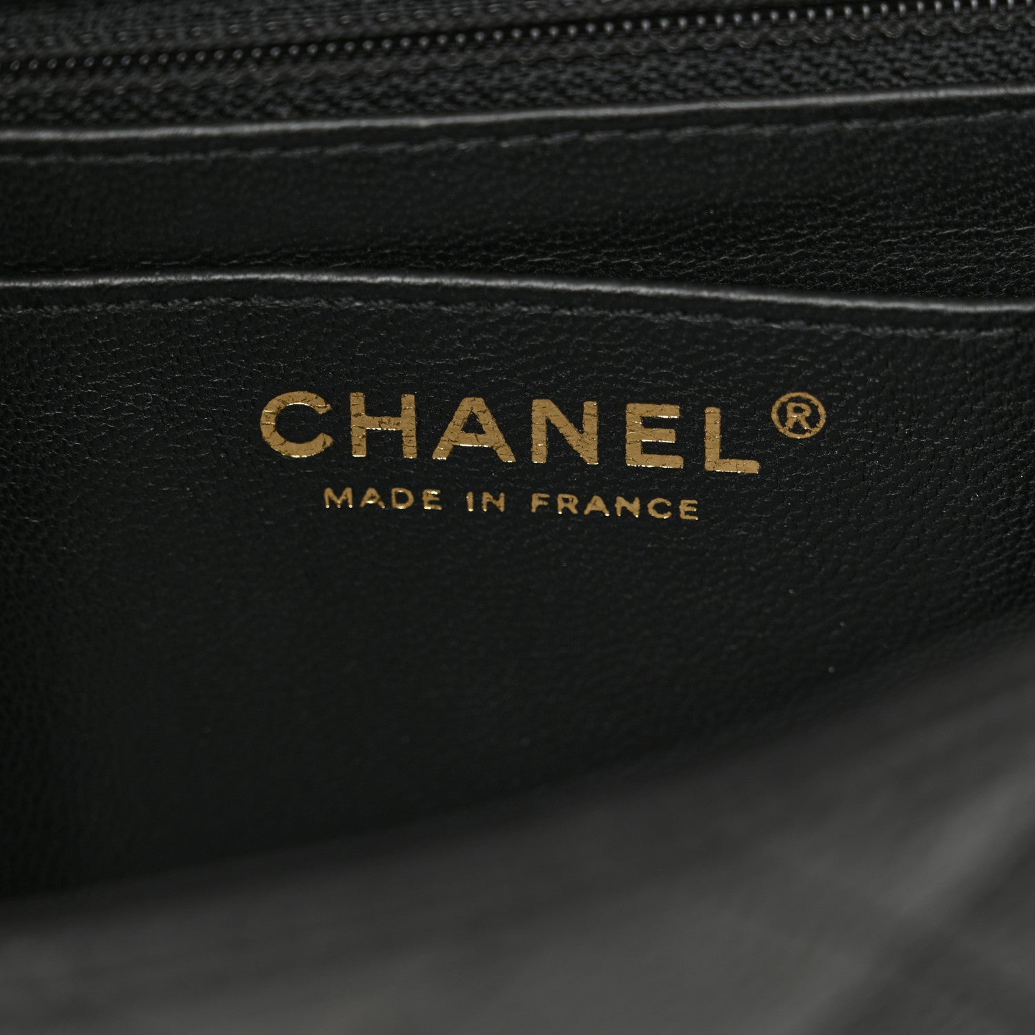 Caviar Quilted Mini Square Flap Black
