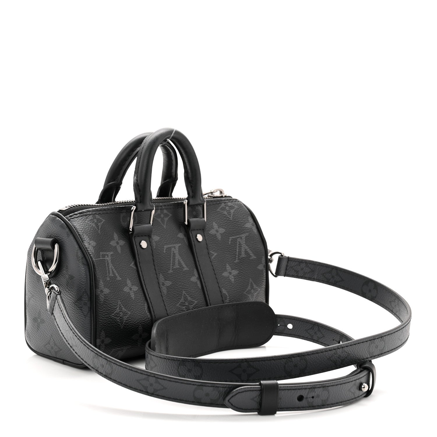 Reverse Monogram Eclipse Keepall XS Black