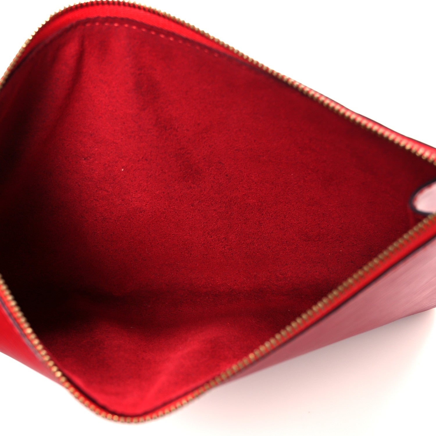 Epi Pochette Accessories 24 Castillan Red