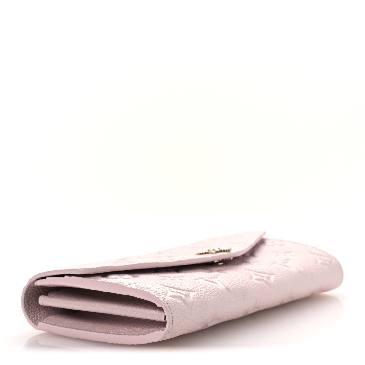 Metallic Empreinte Monogram Crystal Snowflake Sarah Wallet Pearly Lilac