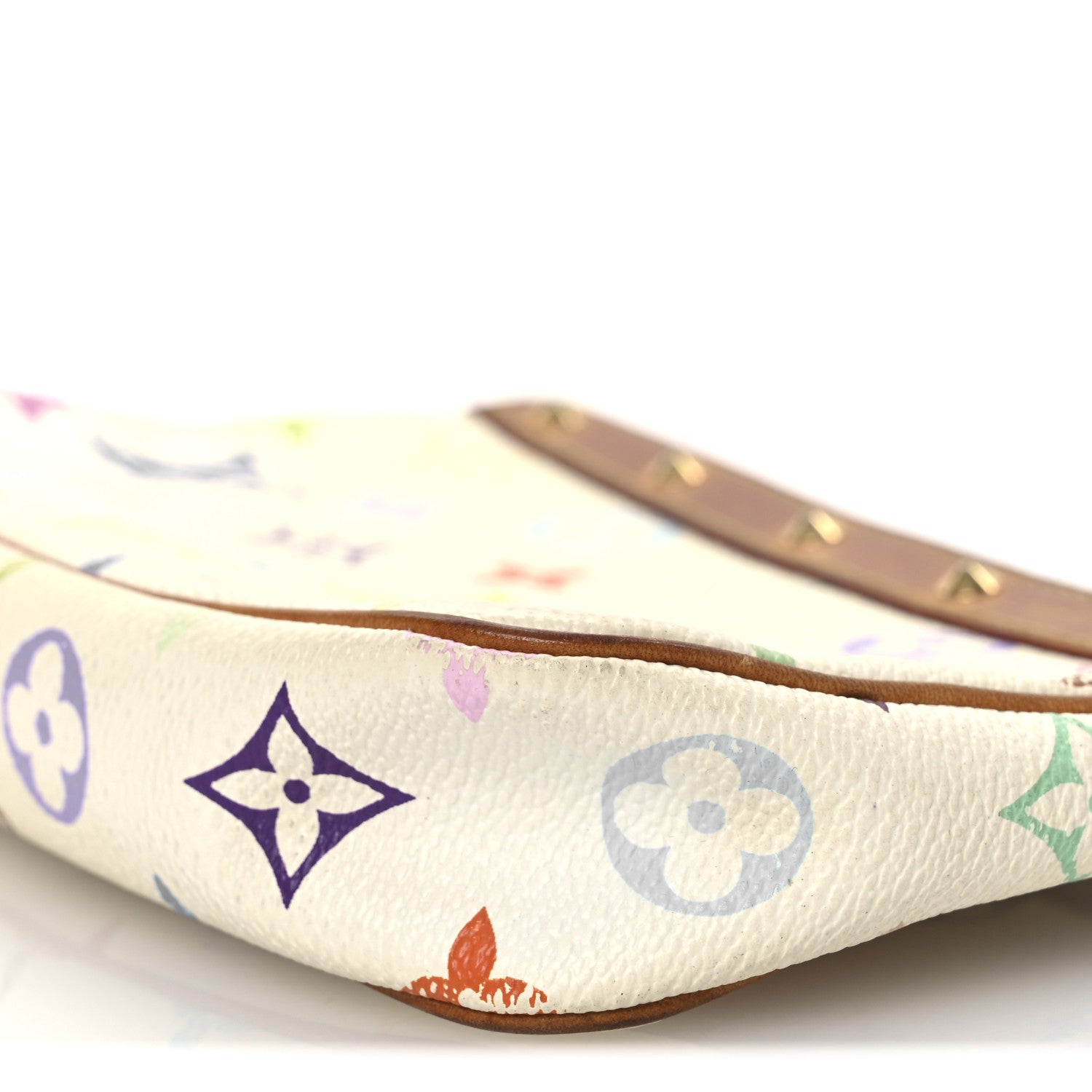 Monogram Multicolor Pochette Accessories White
