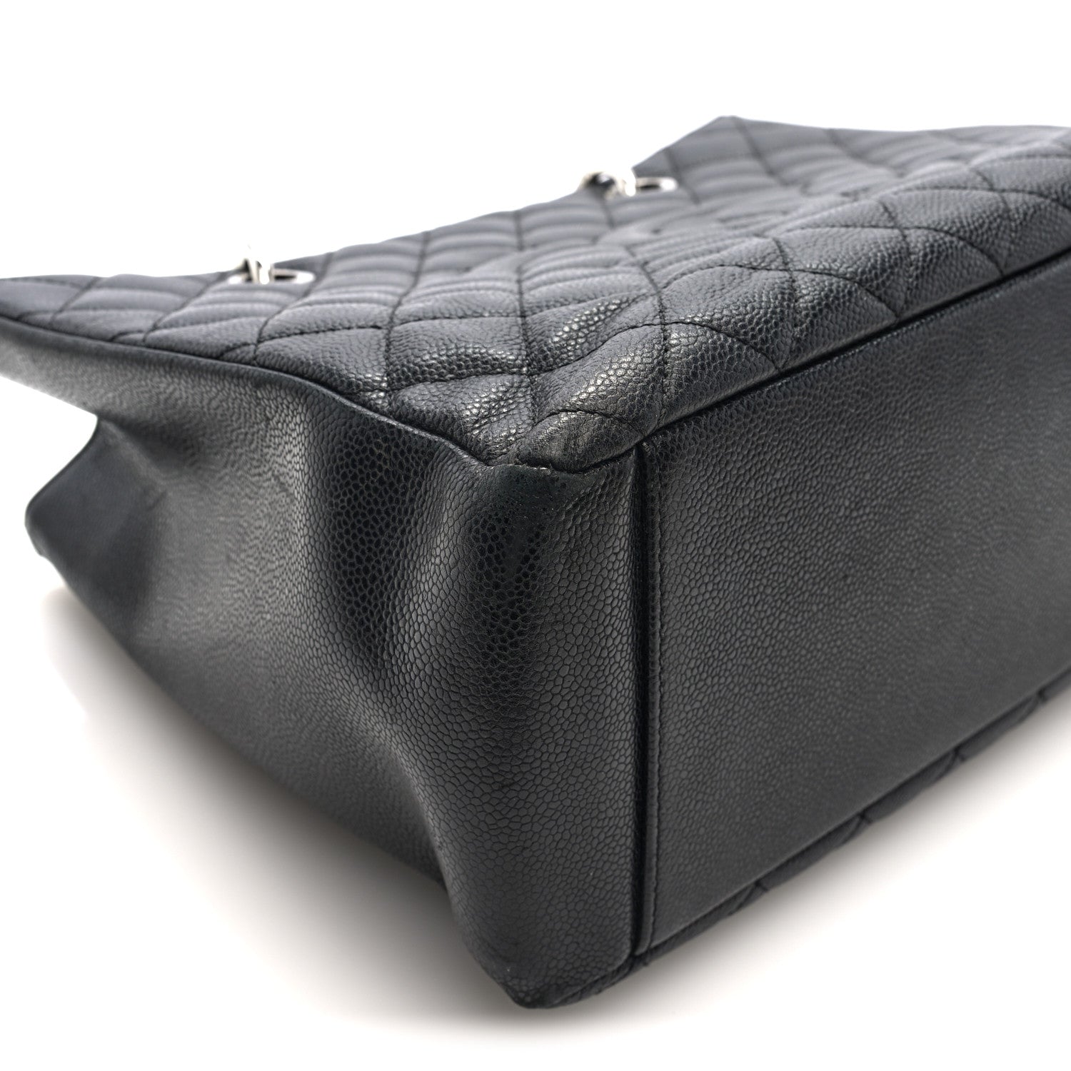 Caviar Quilted Grand Shopping Tote GST Black