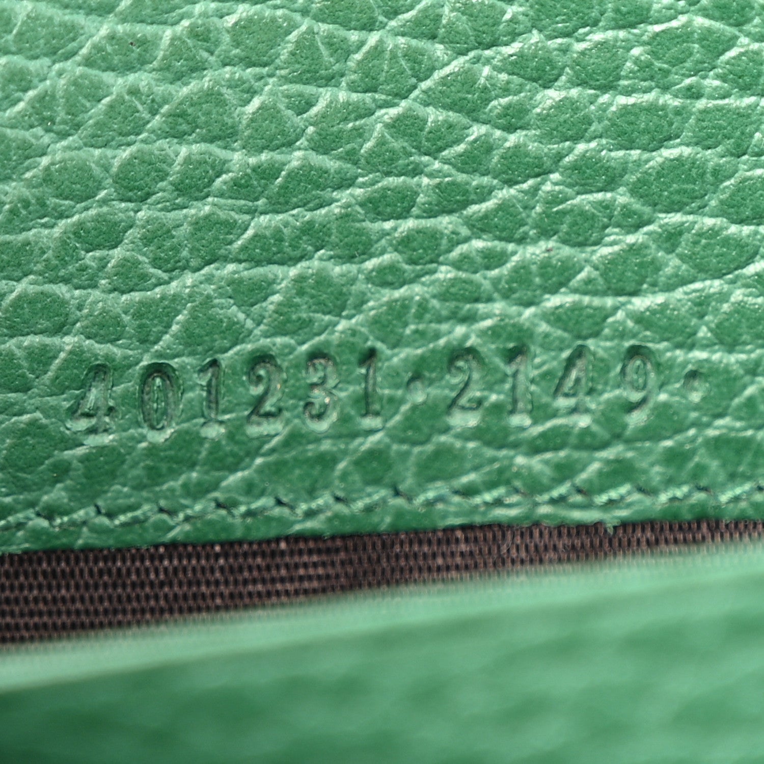 Calfskin Mini Dionysus Chain Wallet Emerald
