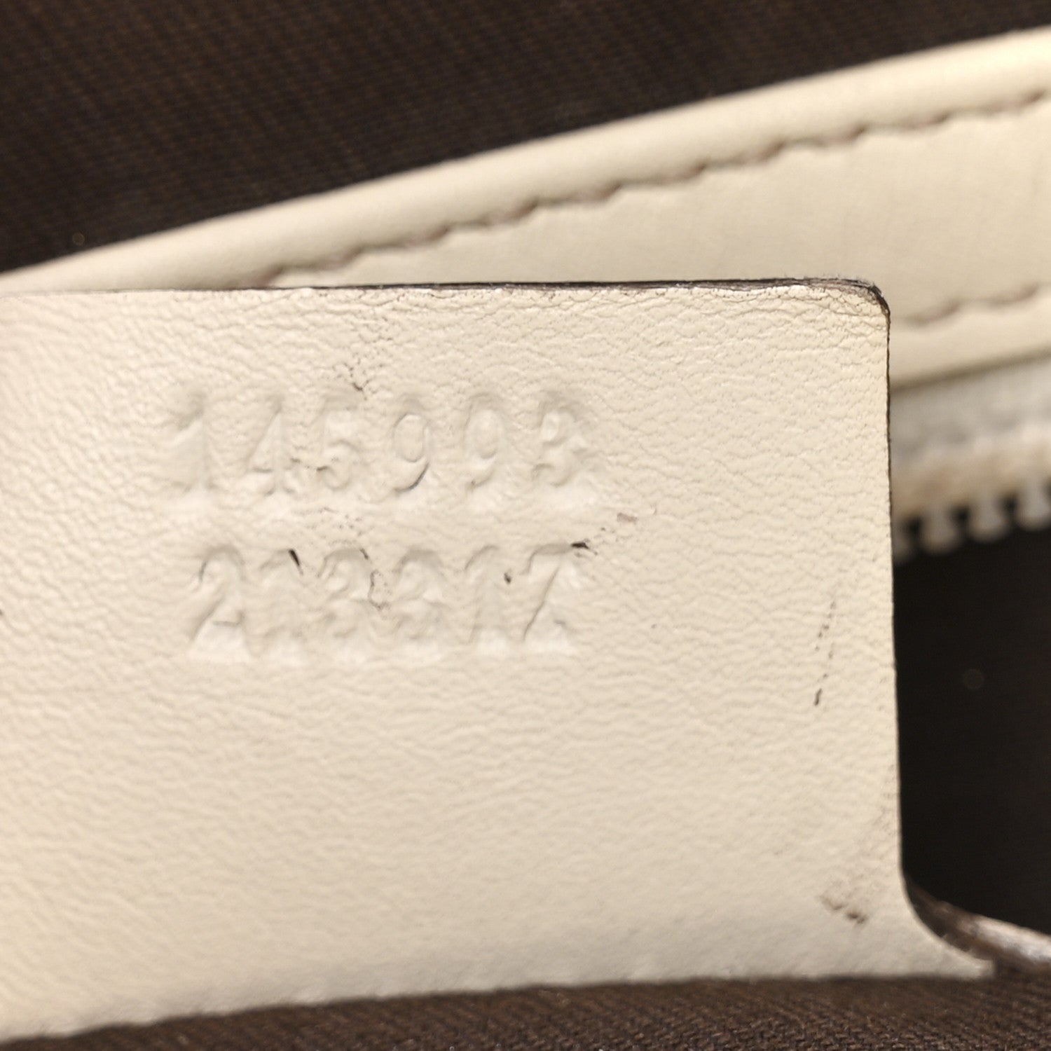 Monogram Large Punch Tote Off White