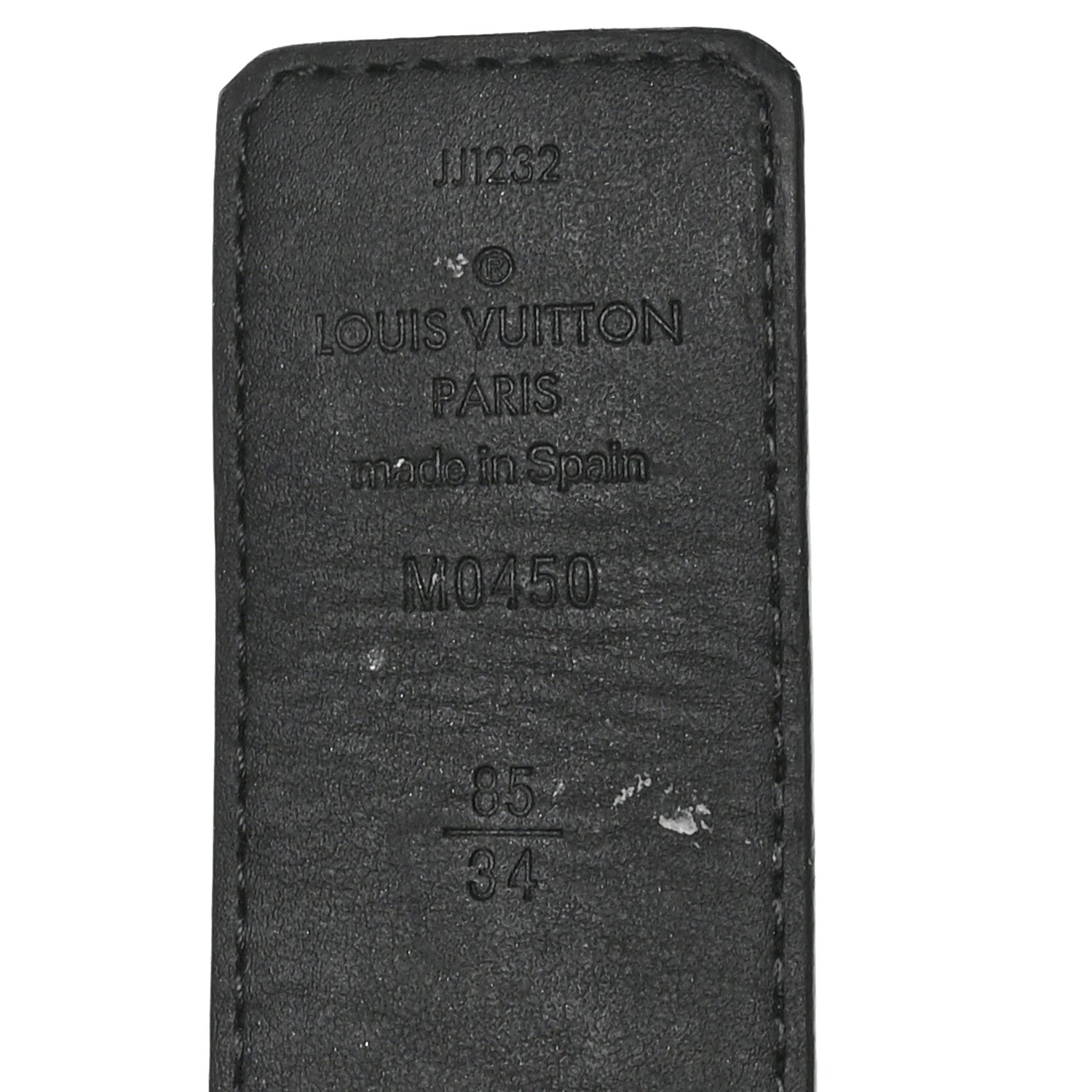 Calfskin Monogram Eclipse 35mm LV Initiales Reversible Belt 85 34