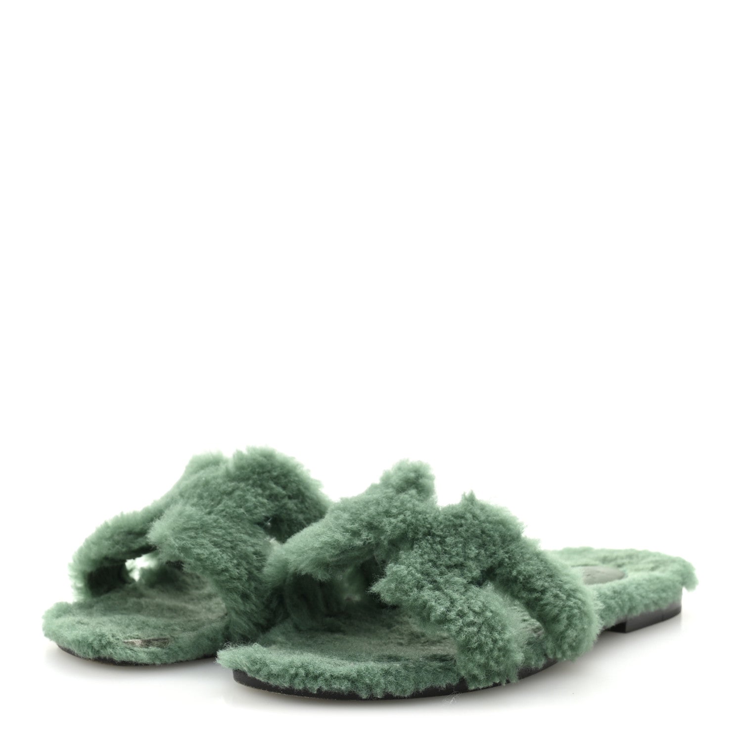 Woolskin Oran Sandals 36 Vert Anglais