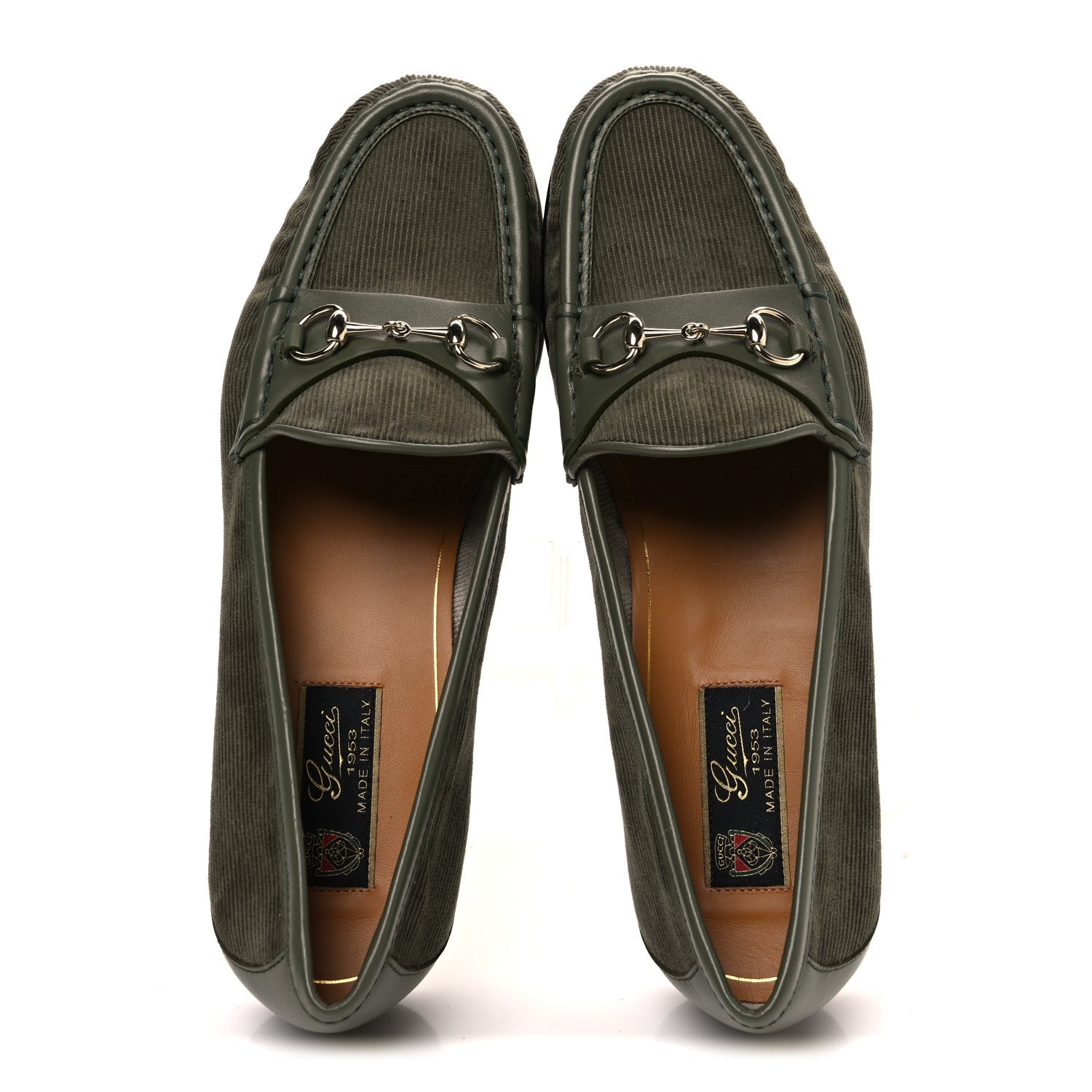 Corduroy Womens 1953 Horsebit Loafers 40 Sweet Military